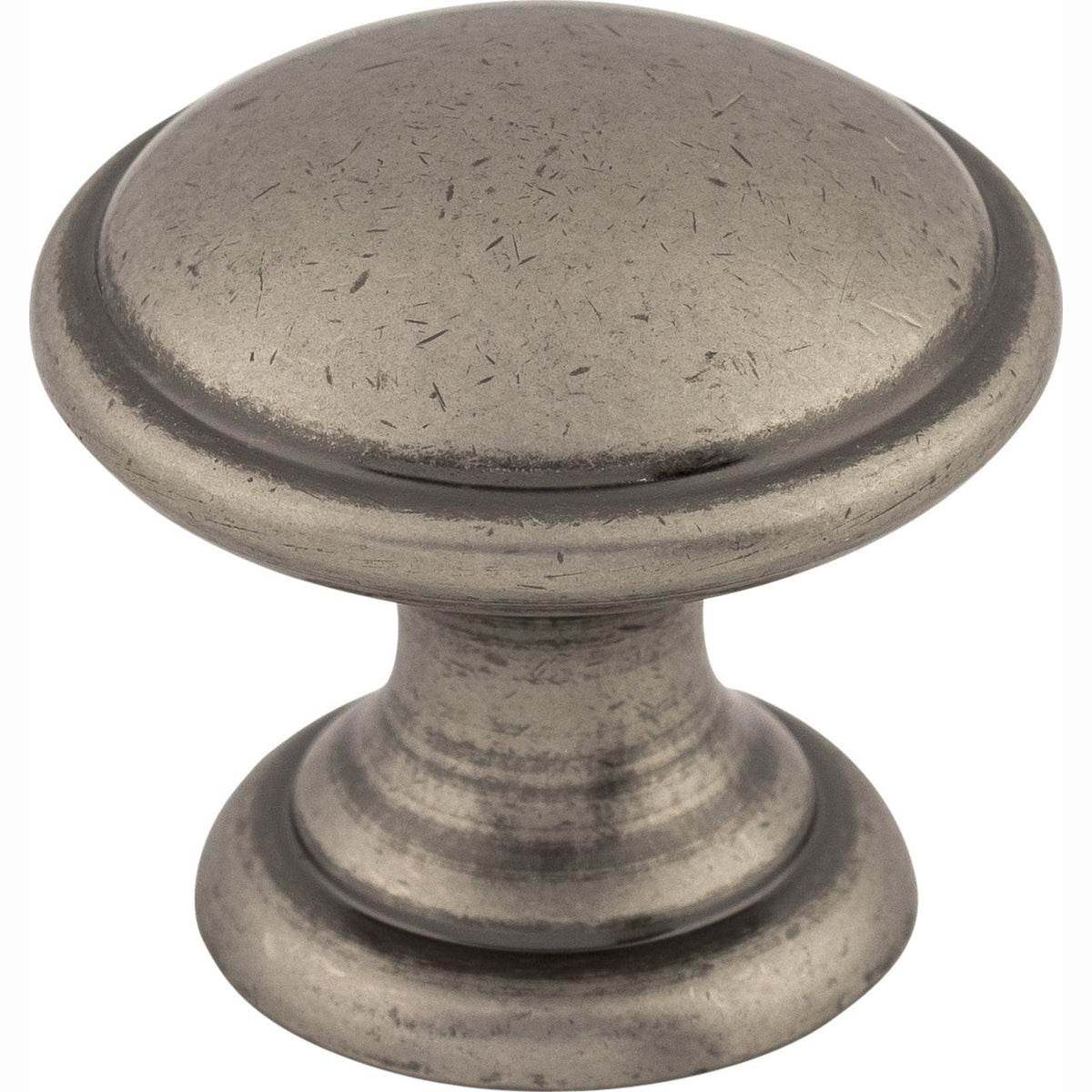 Top Knobs Rounded Series 1-1/4"L Knob, Pewter Antique