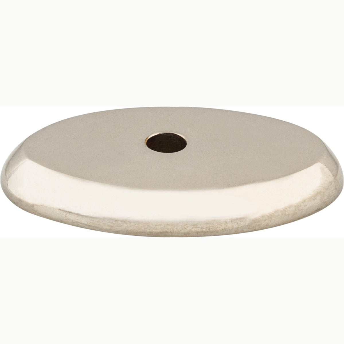 Top Knobs Aspen II Backplate Series 1-1/2"L Oval, Polished Nickel