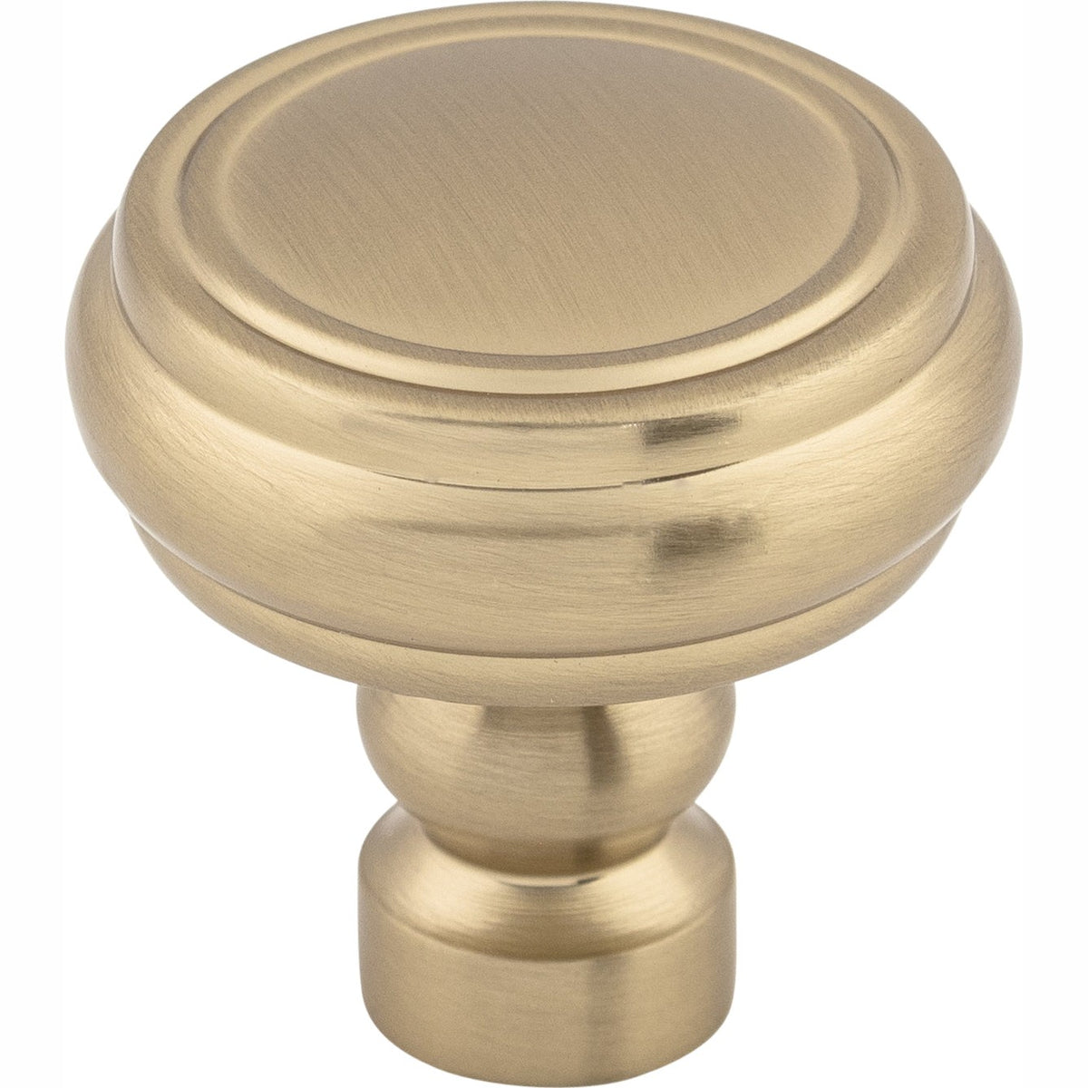 Top Knobs Brixton Series 1-1/4"L Rimmed Knob, Honey Bronze