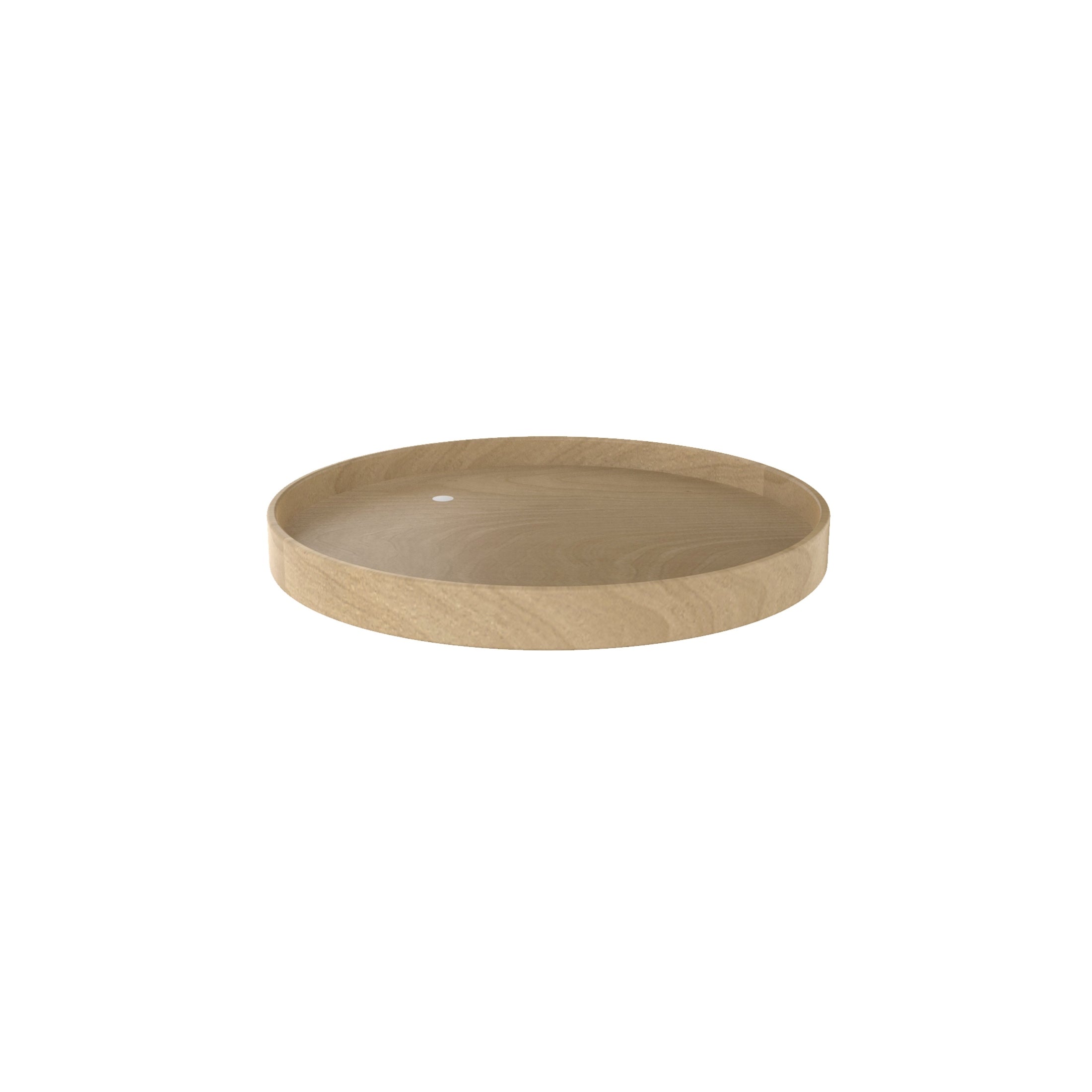 Natural Wood Full-Circle Lazy Susan Shelf for Corner Wall Cabinets