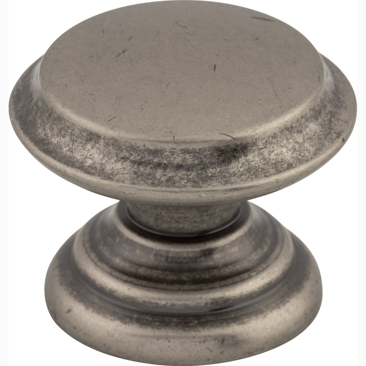 Top Knobs Flat Top Series 1-3/8"L Knob, Pewter Antique
