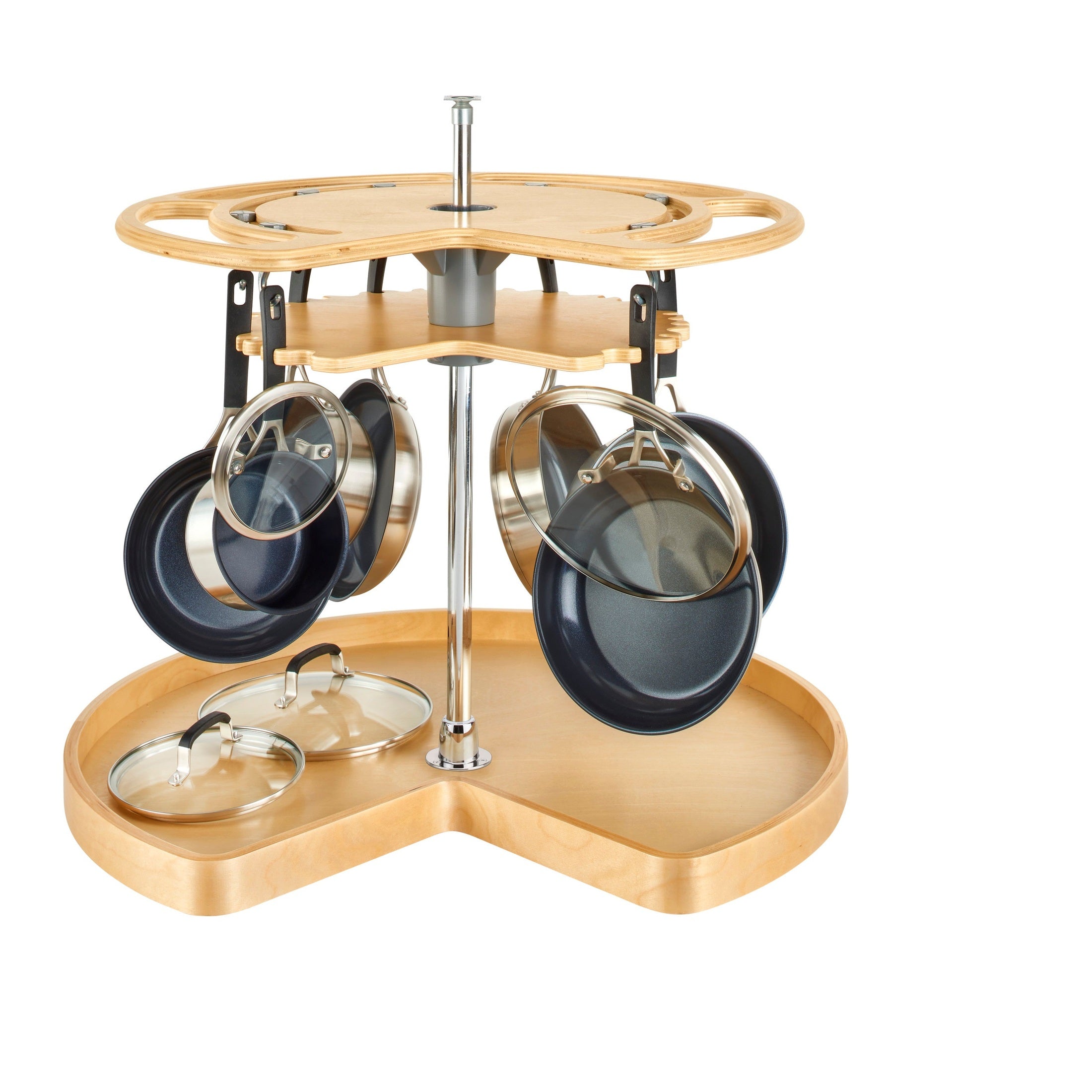 Not So Lazy Susan 2-Shelf for Corner Base Cabinets