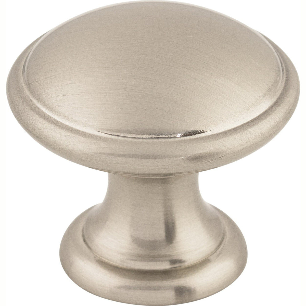Top Knobs Rounded Series 1-1/4"L Knob, Brushed Satin Nickel