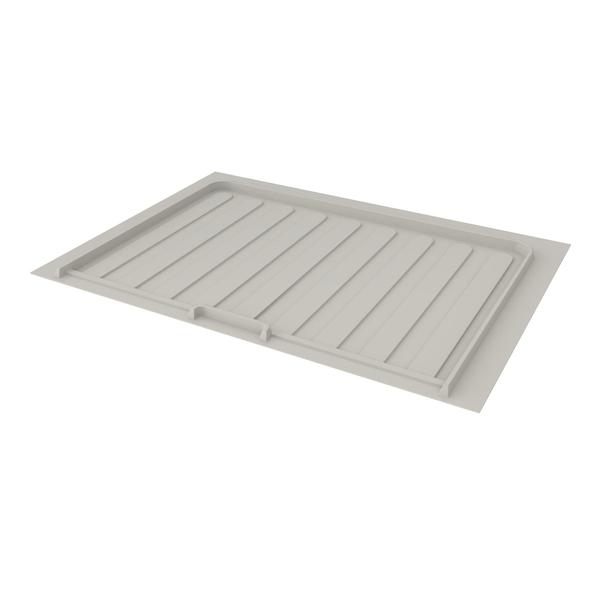REV-A-SHELF SBVDTF-2730-14-1 Gray Flexible Polymer Trim-to-Fit Drip Tray for 27" - 30" Vanity Sink Base Cabinets
