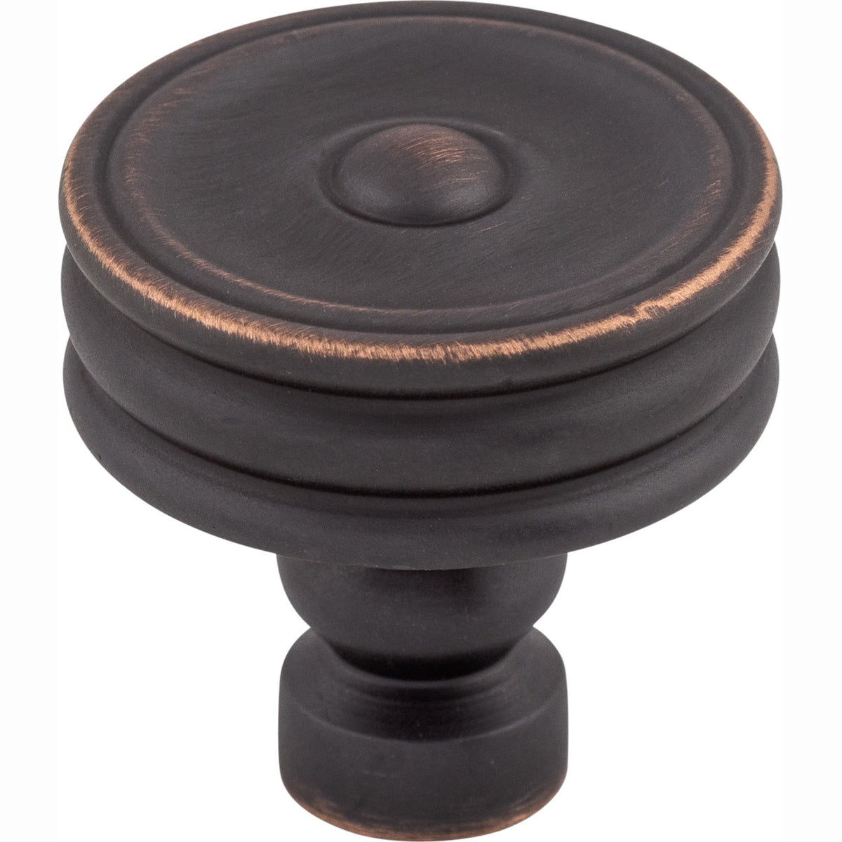 Top Knobs Brixton Series 1-1/4"L Ridged Knob, Umbrio