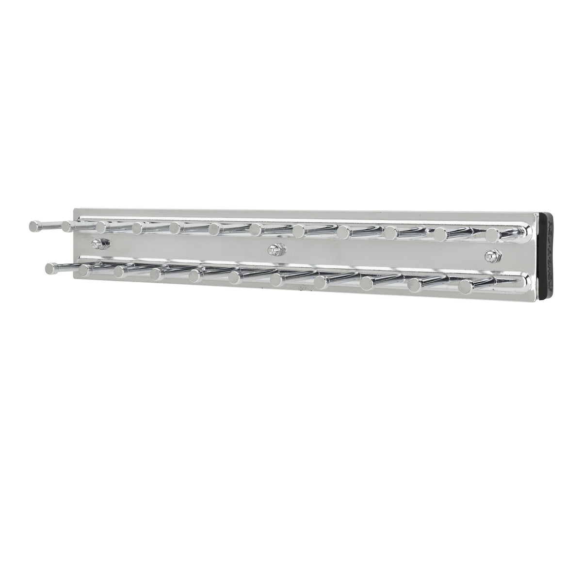 12" Chrome Pullout Side Mount Tie Rack