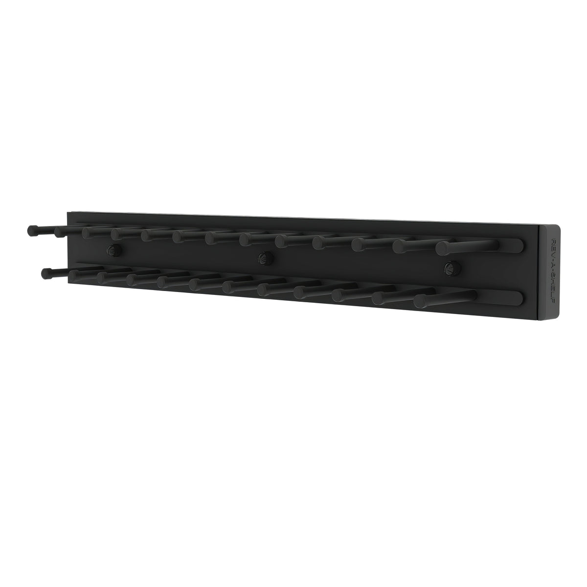 14" Matte Black Pullout Side Mount Tie Rack