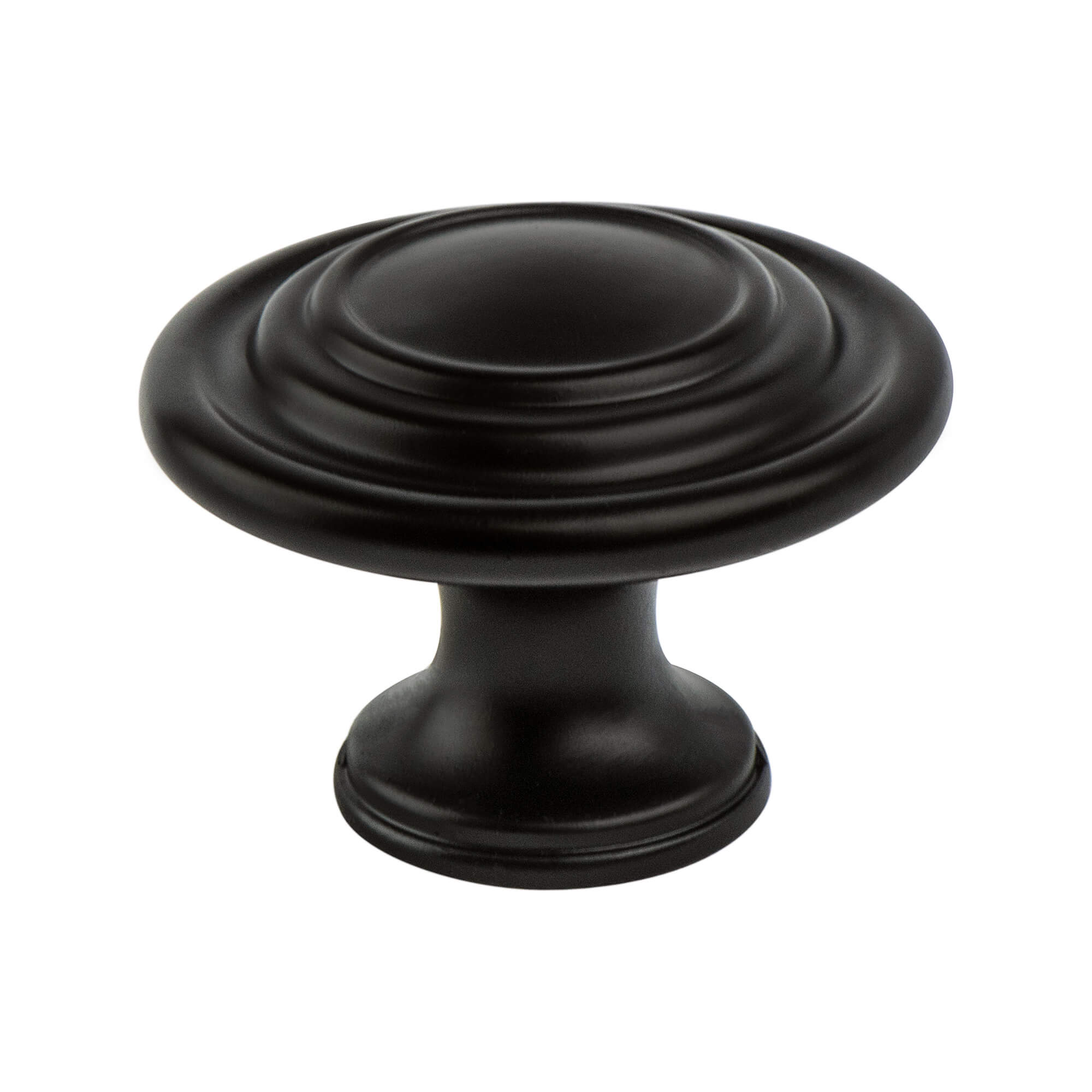 Berenson Traditional Advantage Four 1-5/16"(33mm) Knob, Matte Black