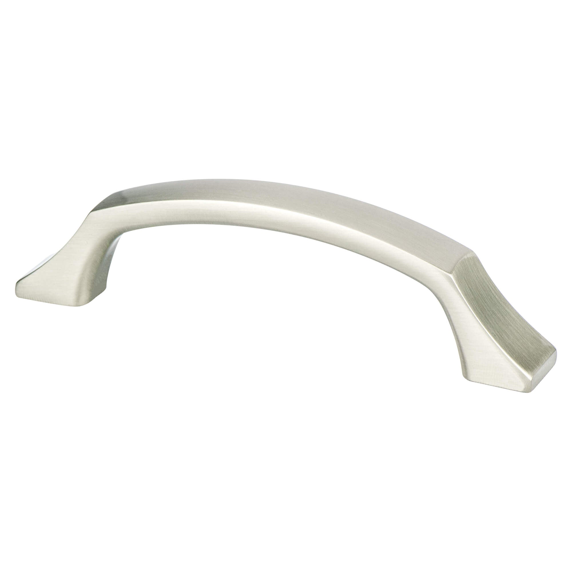 Berenson Epoch Edge 3-25/32"(96mm) Pull, Brushed Nickel