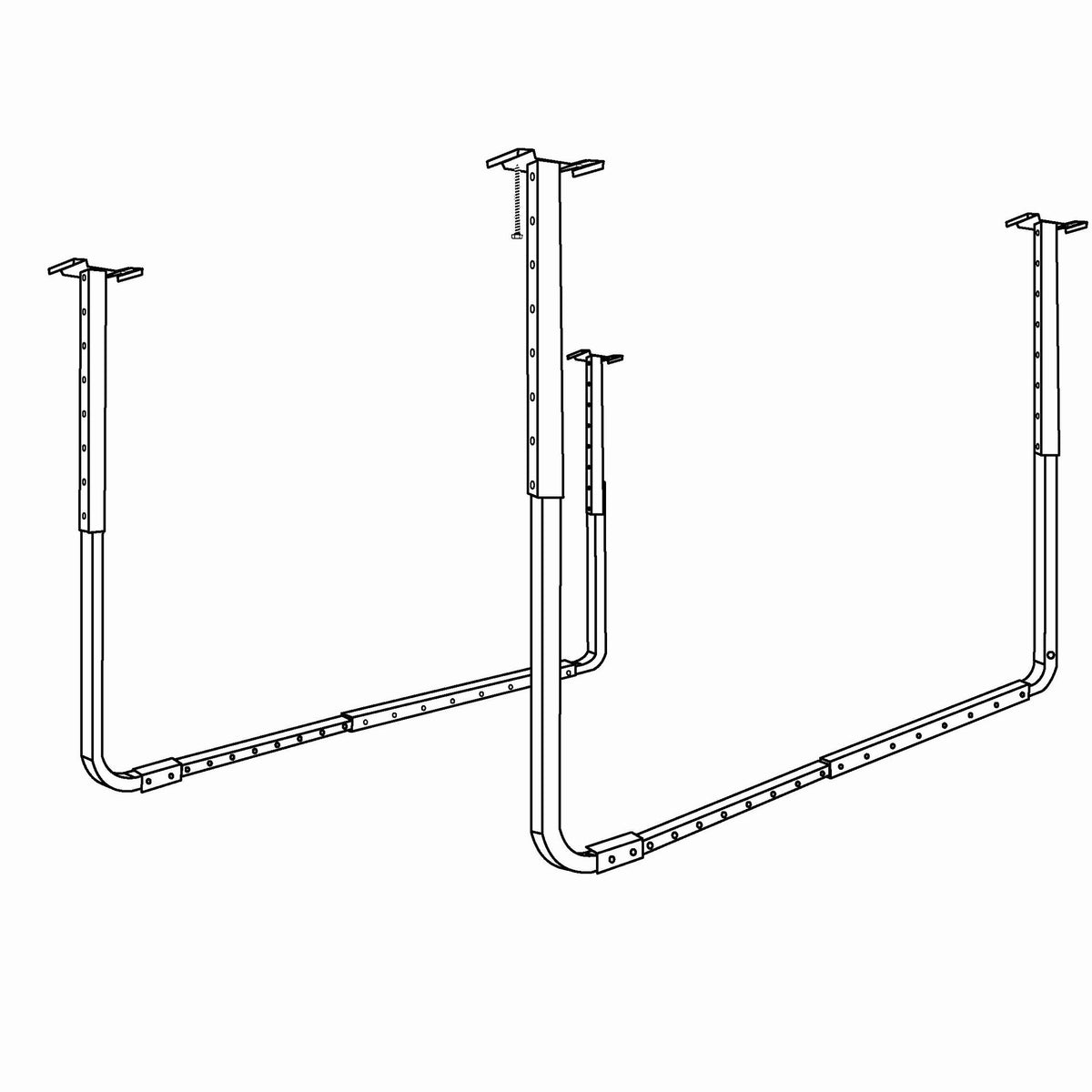 80842 HyLoft Adjustable Ceiling Kit Support Rack