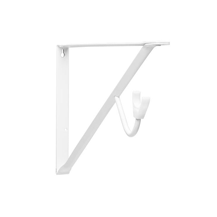0496 Heavy-Duty Slide Thru Shelf and Rod Bracket with 3" Hook