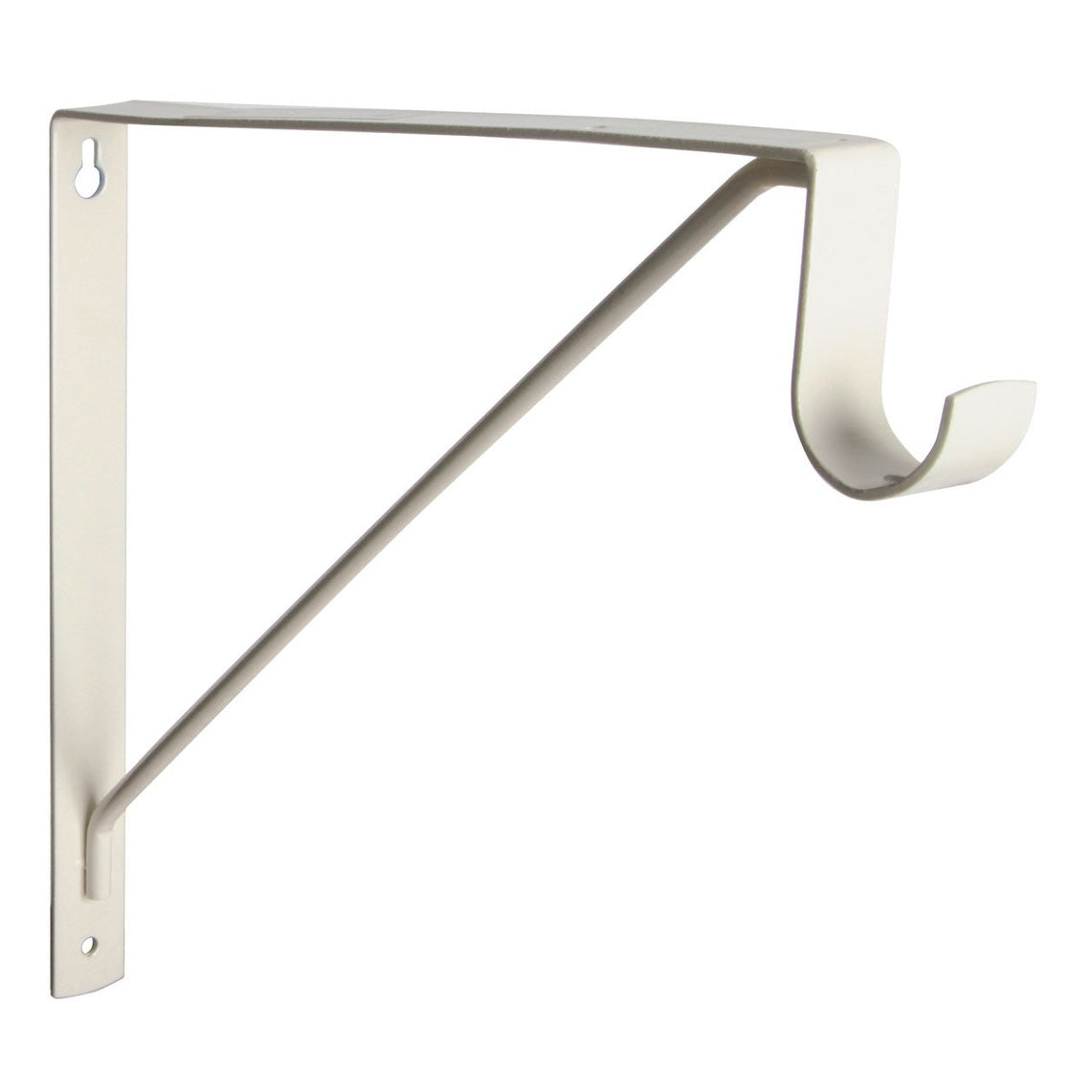 1195 Fixed Shelf and Rod Bracket with 2-1/2" Hook