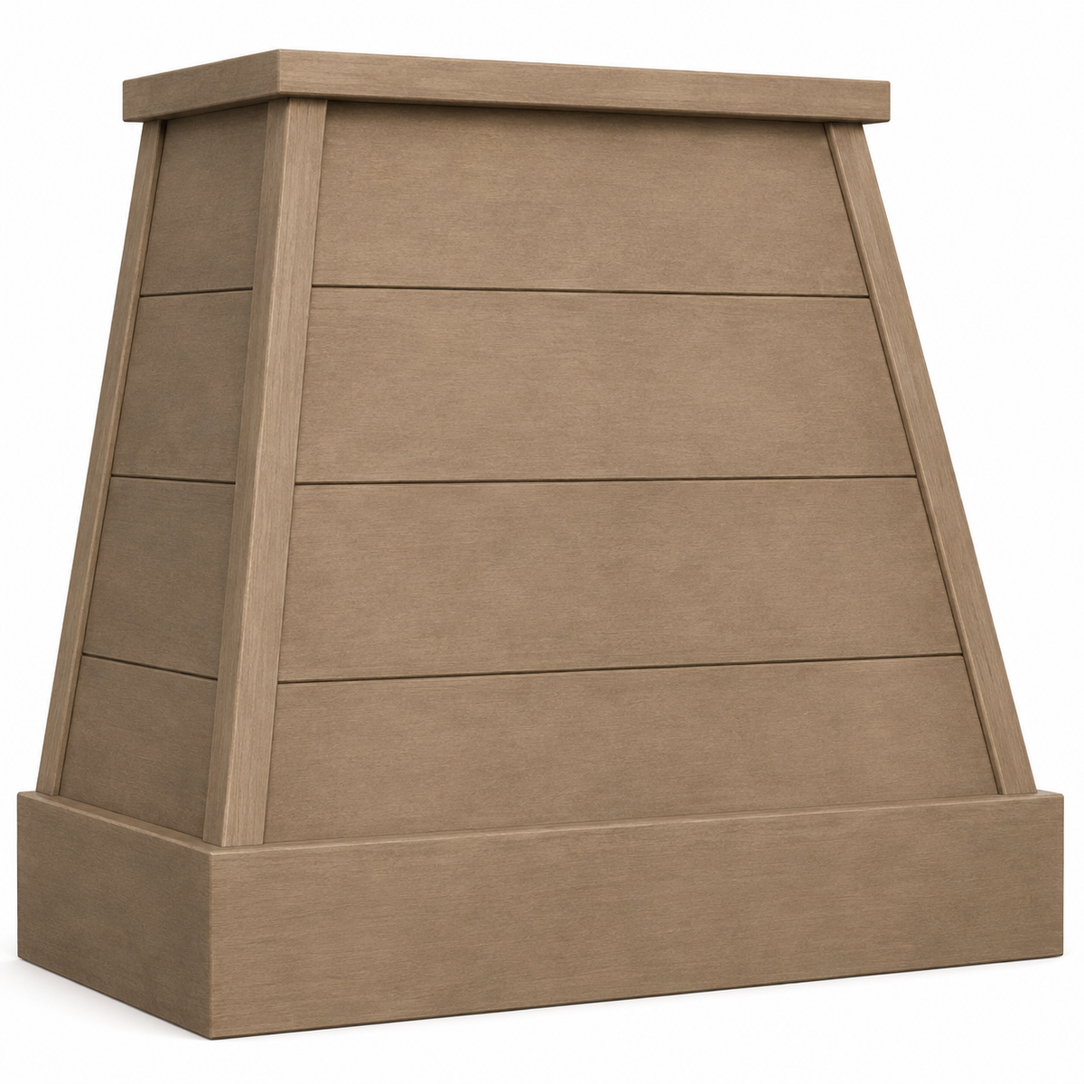 Omega National Modern Farmhouse Shiplap Tapered Wall Hood