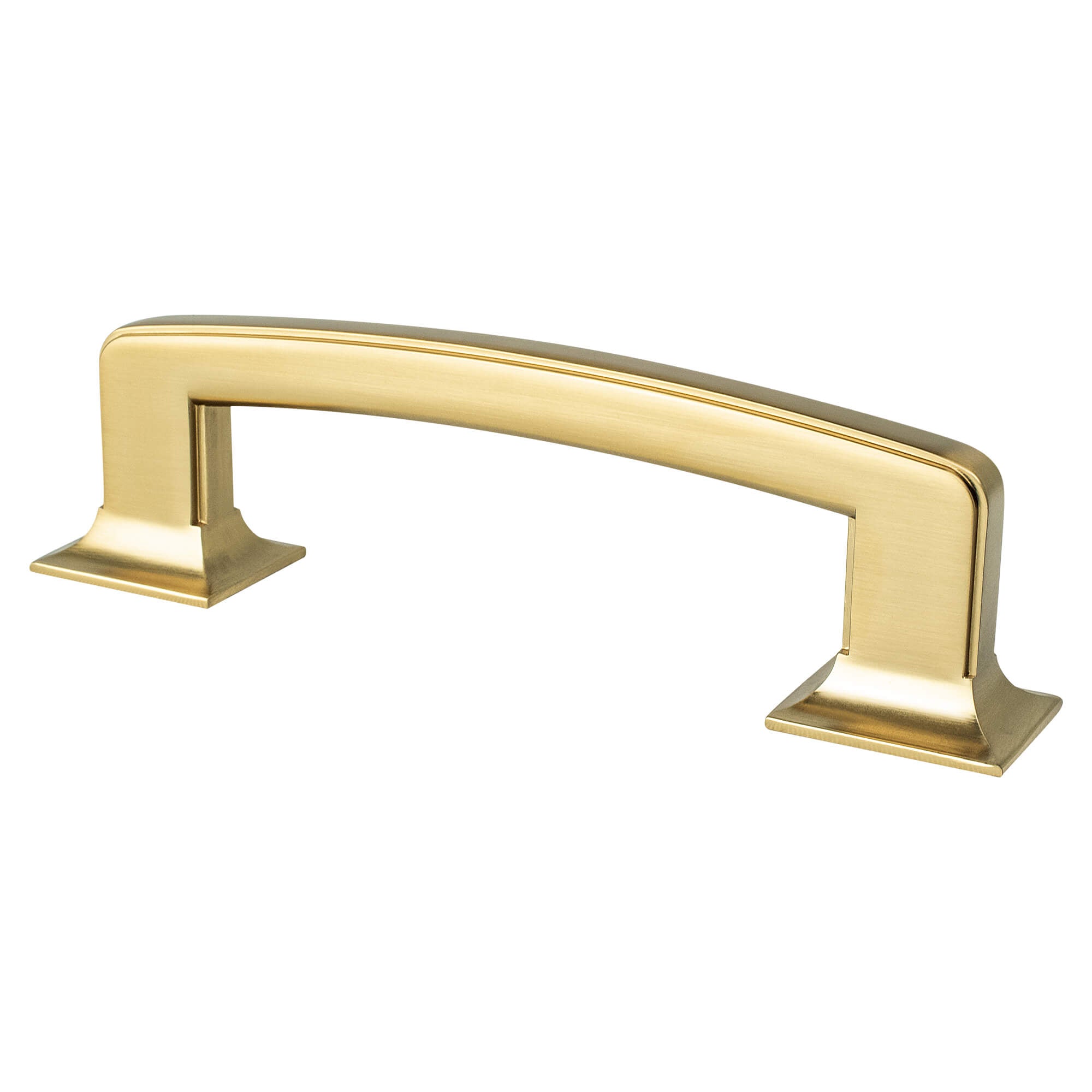 Berenson Hearthstone 3-25/32"(96mm) Pull, Modern Brushed Gold