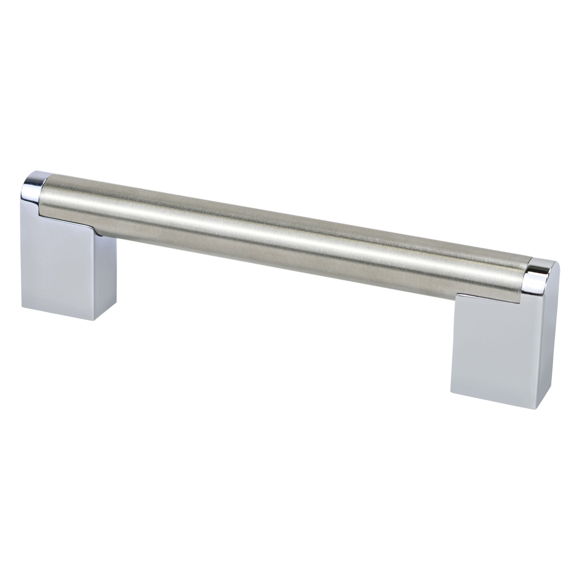 Berenson Studio Remix 128mm CC Brushed Nickel and Polished Chrome Pull