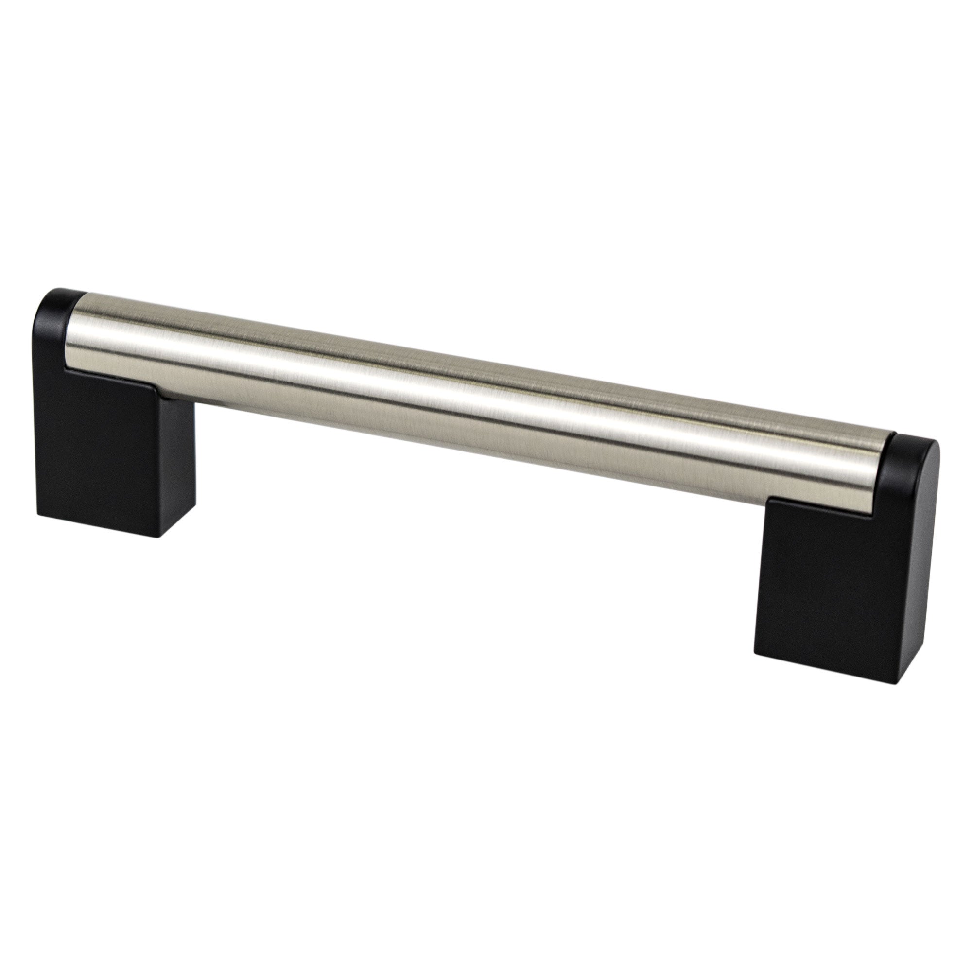 Berenson Studio Remix 128mm CC Brushed Nickel and Matte Black Pull
