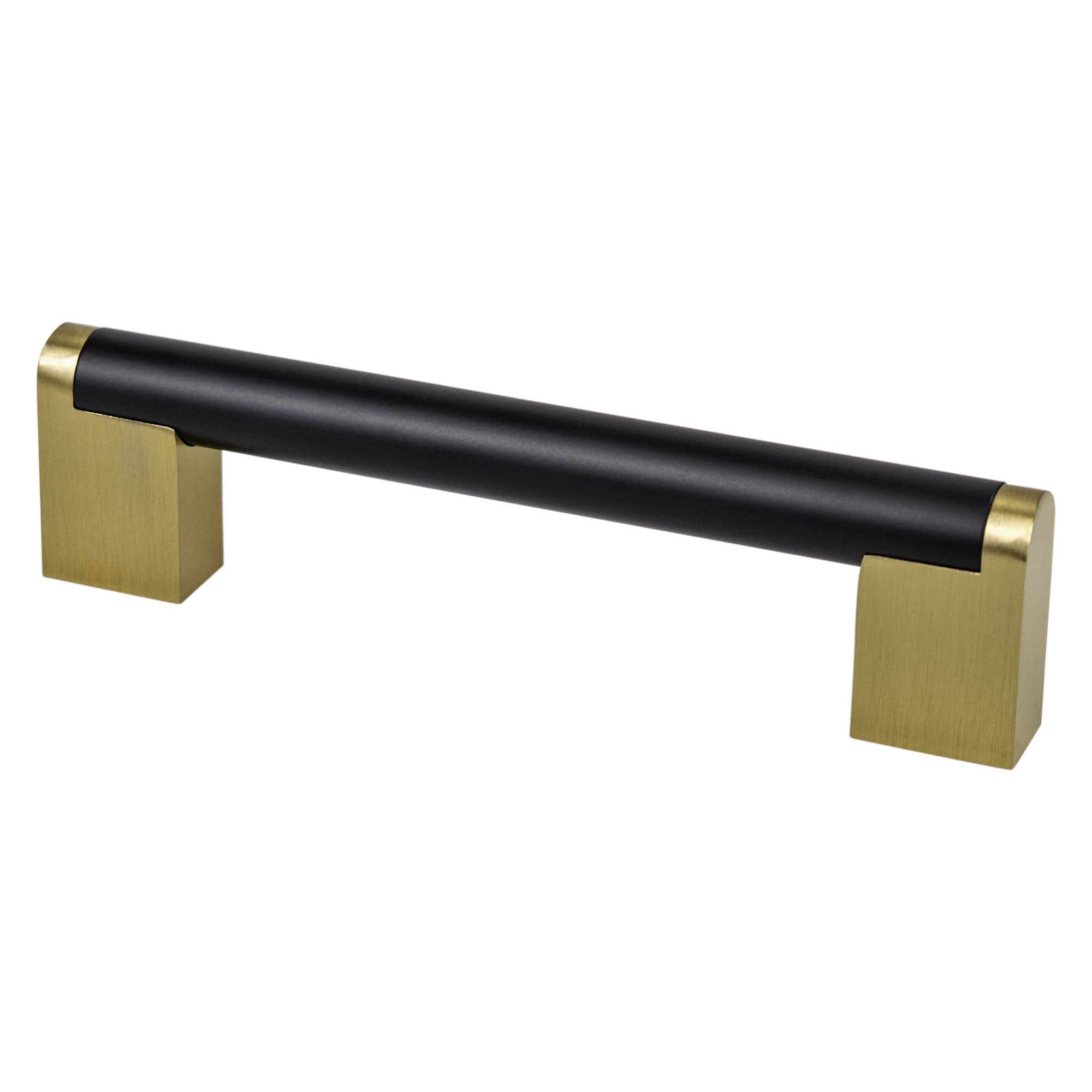 Berenson Studio Remix 128mm CC Matte Black and Modern Brushed Gold Pull