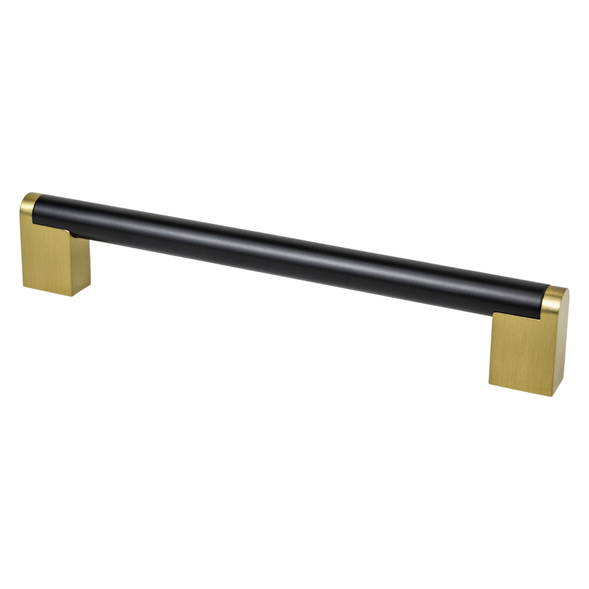 Berenson Studio Remix 192mm CC Matte Black and Modern Brushed Gold Pull