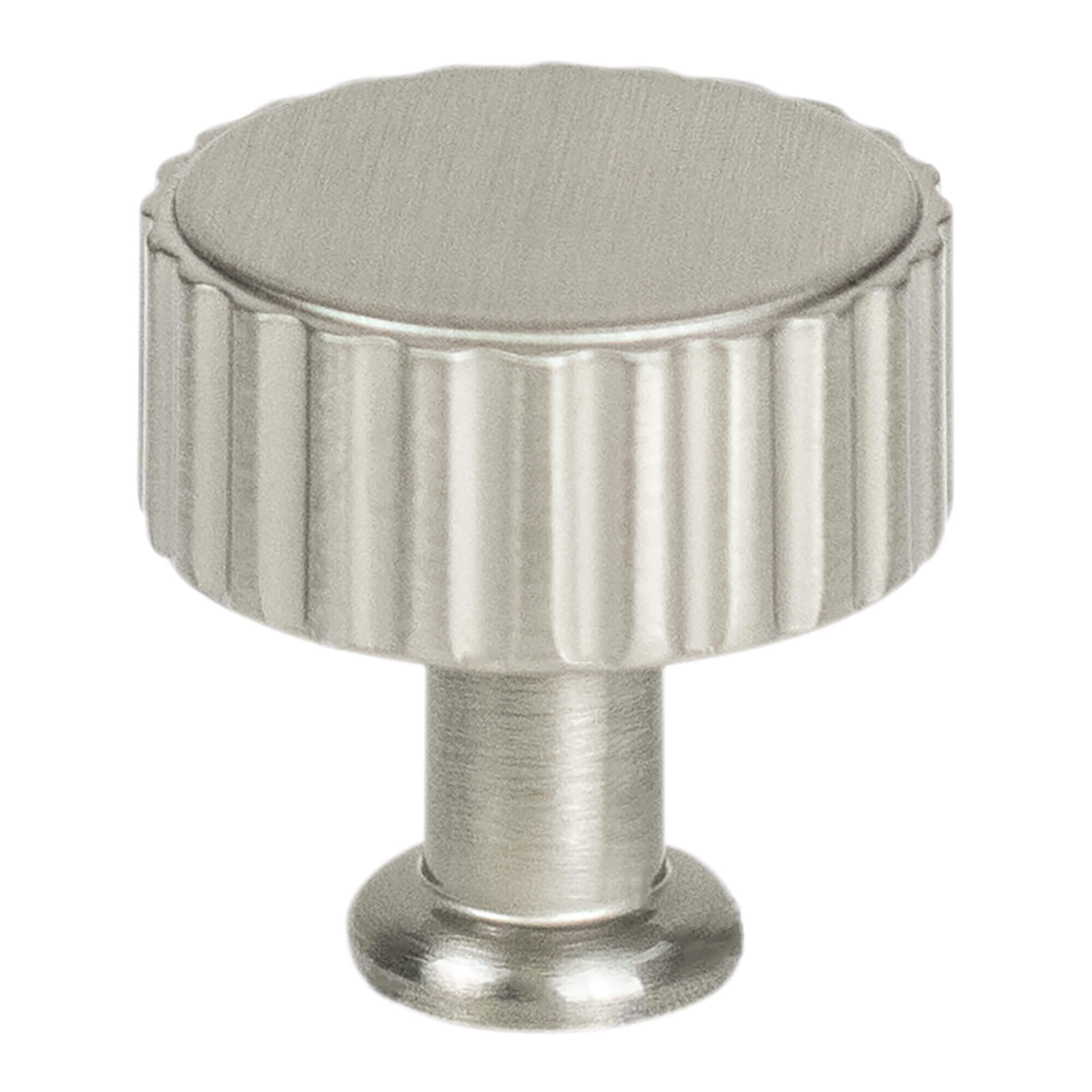 Berenson Cannelee Brushed Nickel Knob