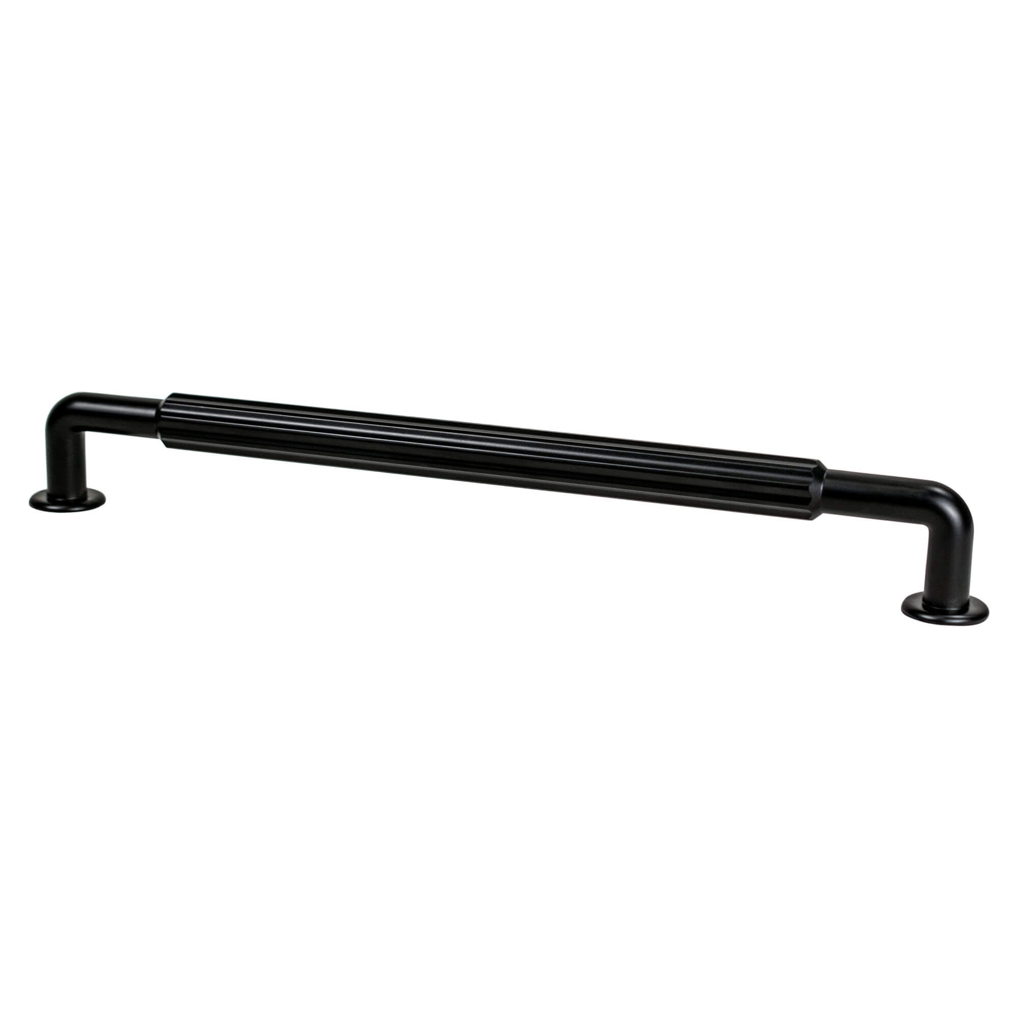Berenson Cannelee 12in. CC Matte Black Appliance Pull