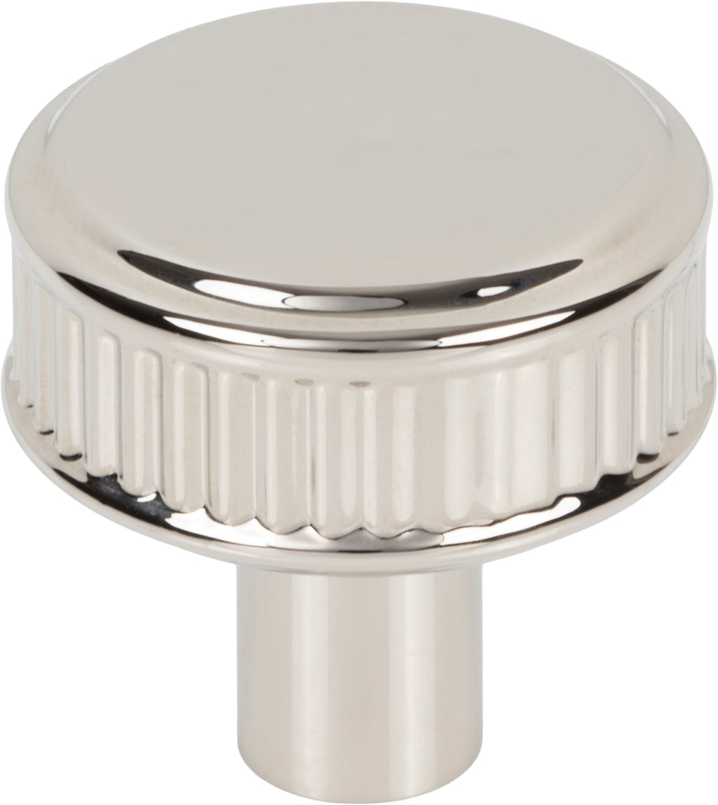 Top Knobs Elland Series 1-1/4"L Knob, Polished Nickel