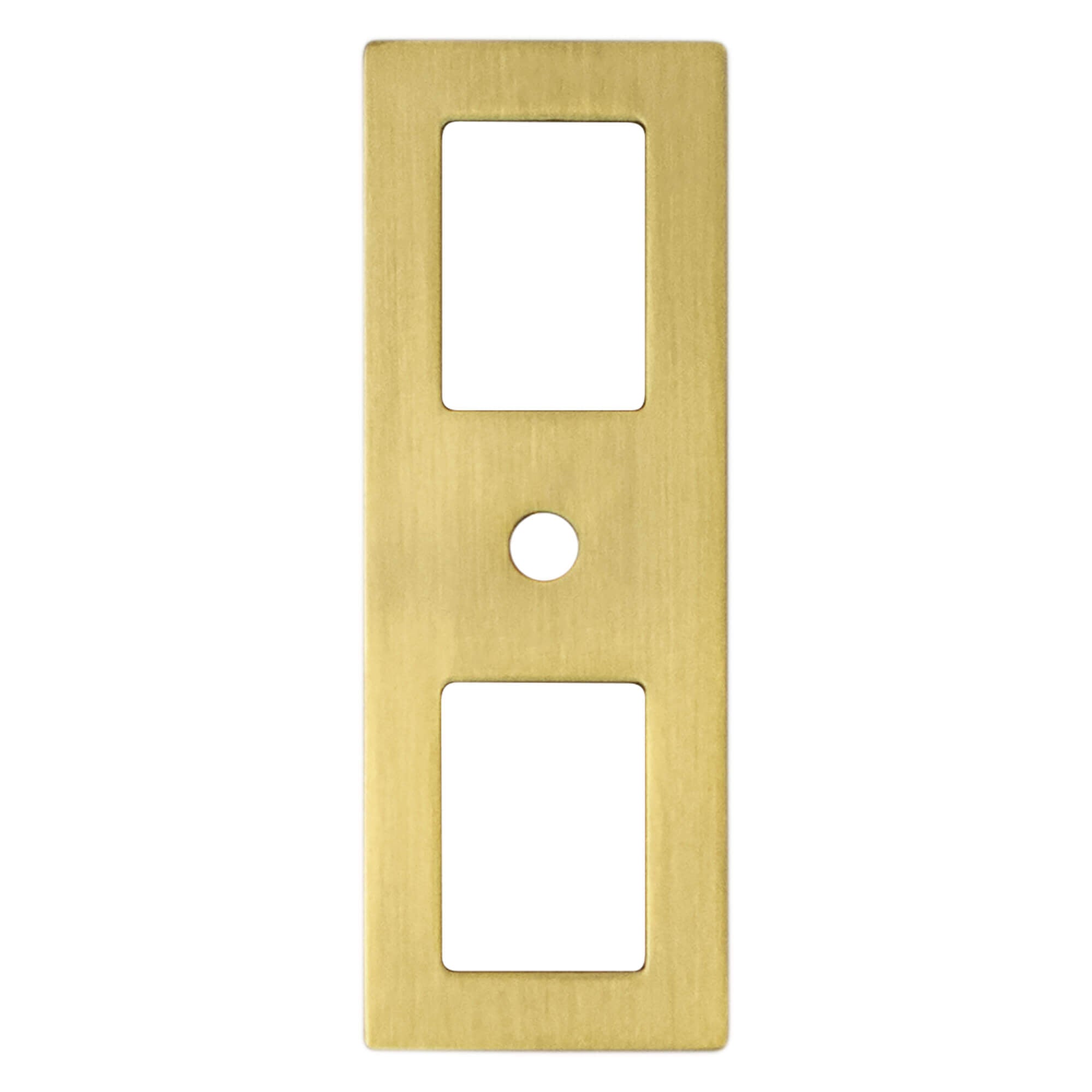 Berenson Statler Modern Brushed Gold Cutout Backplate
