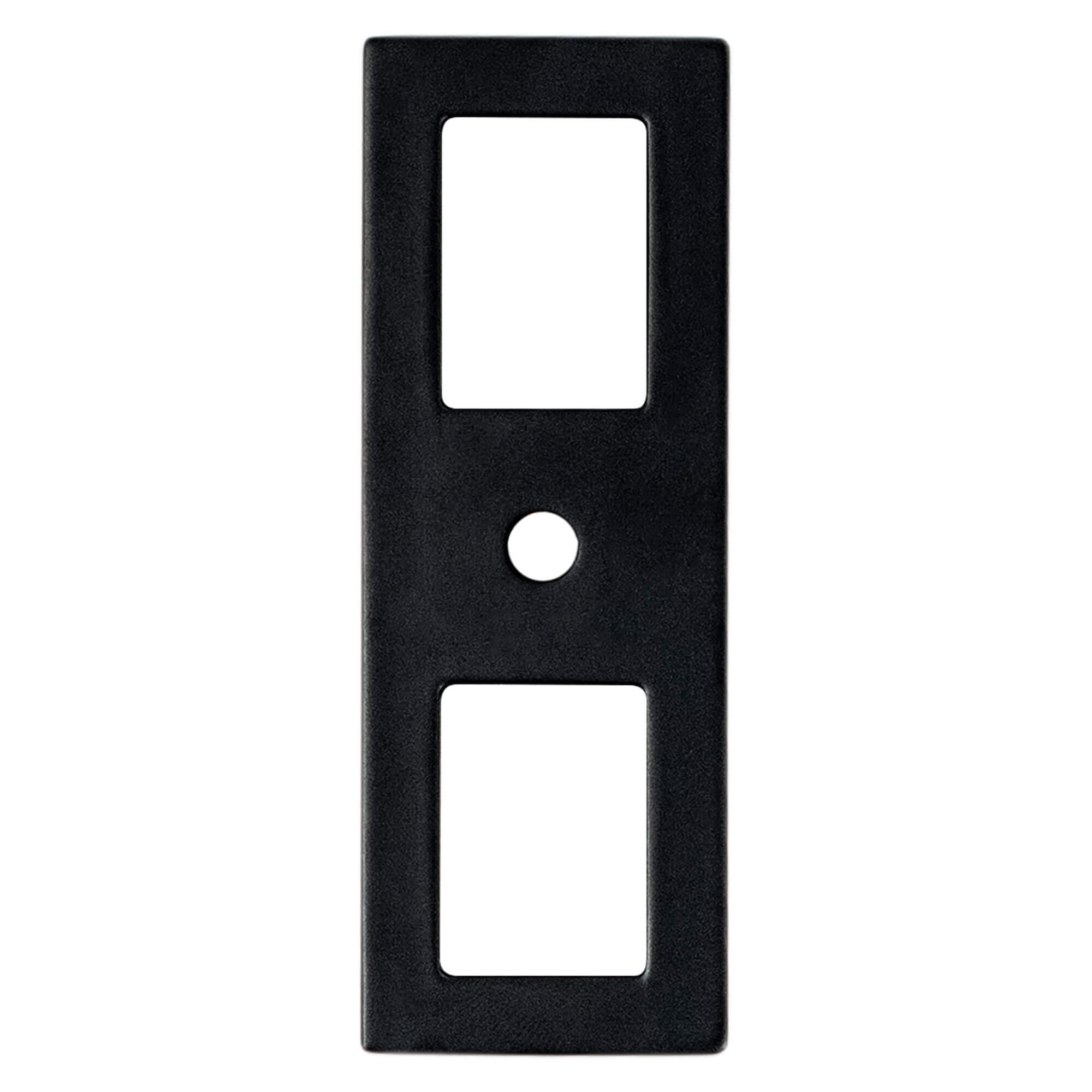 Berenson Statler Matte Black Cutout Backplate