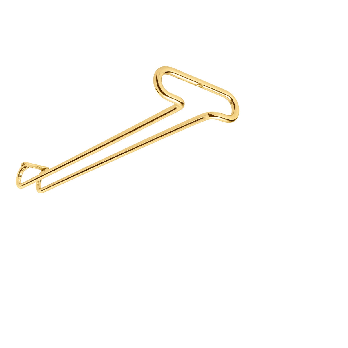 16" Brass Under Cabinet Wine Glass Holder