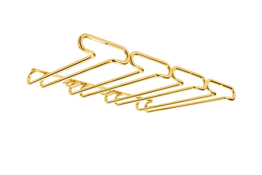 11" Brass Under Cabinet Quad Wine Glass Holder