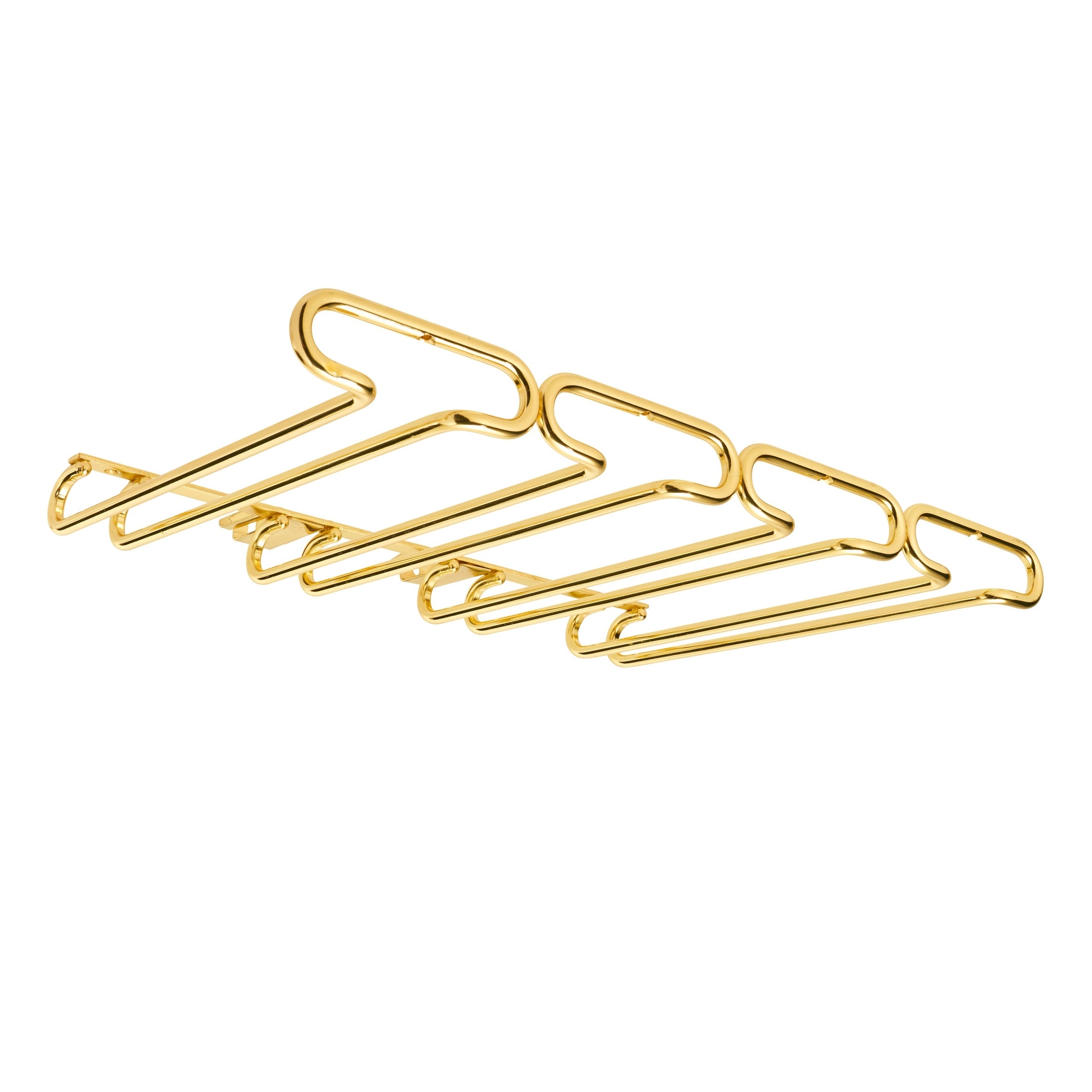 11" Brass Under Cabinet Quad Wine Glass Holder