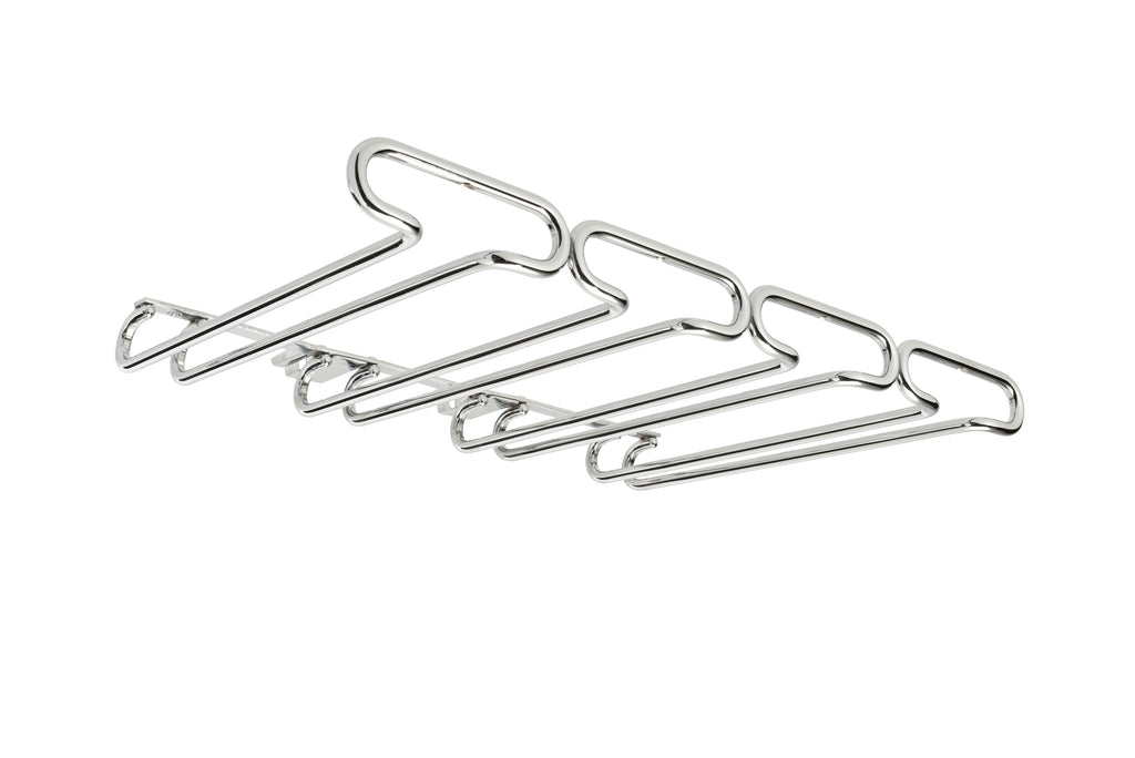 11" Chrome Under Cabinet Quad Wine Glass Holder