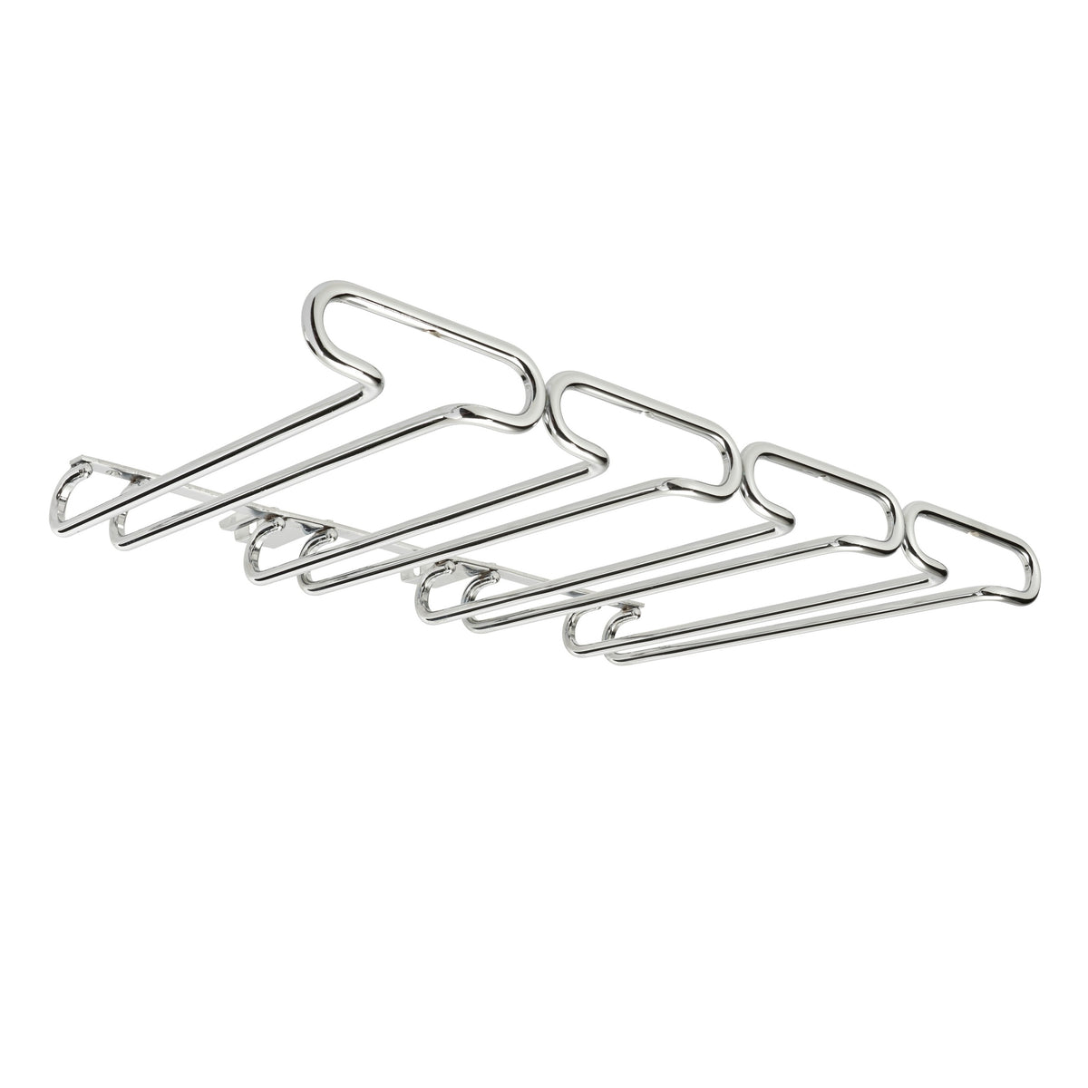 11" Chrome Under Cabinet Quad Wine Glass Holder