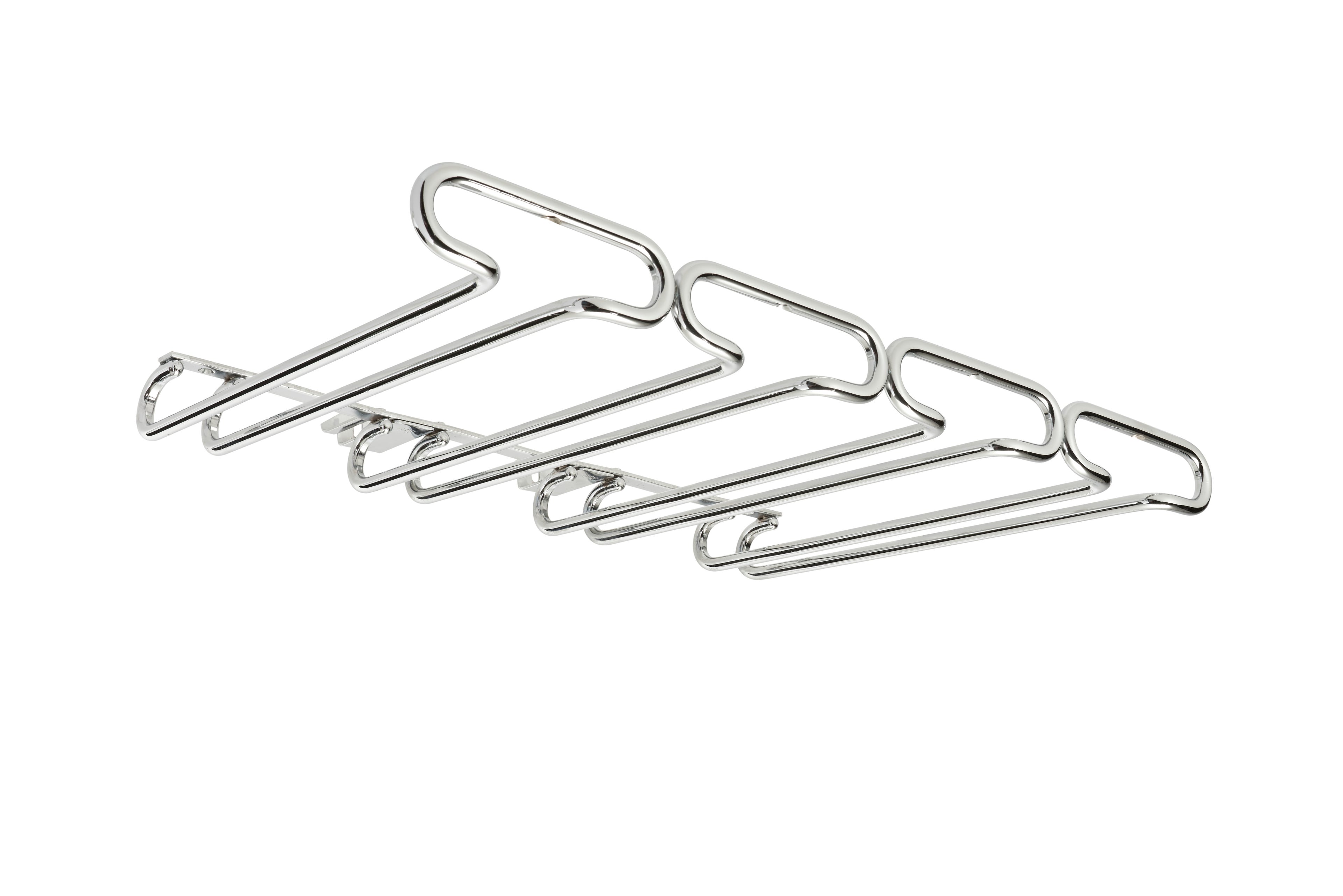 11" Chrome Under Cabinet Quad Wine Glass Holder