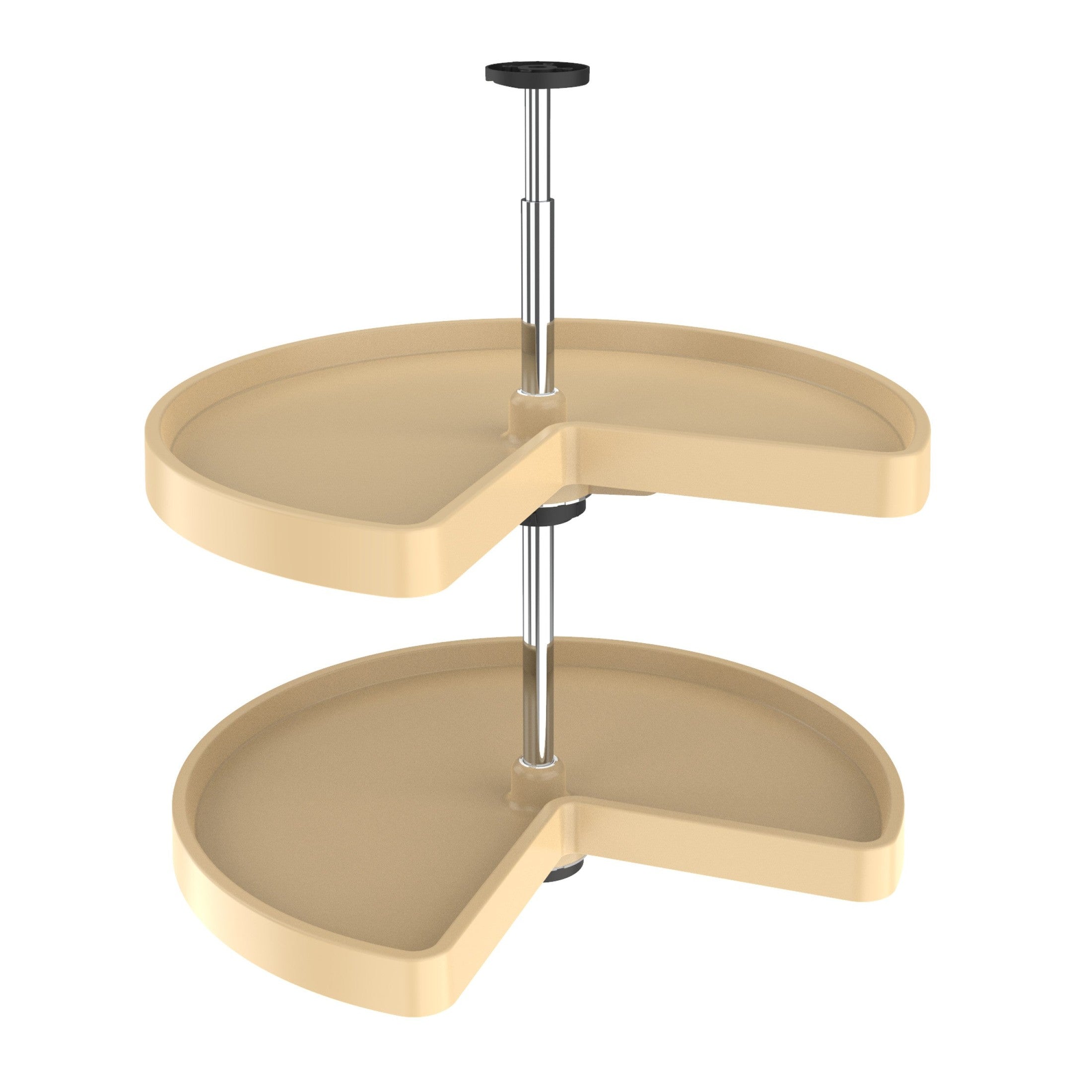 Value Line Polymer Kidney 2-Shelf Lazy Susans for Corner Base Cabinets