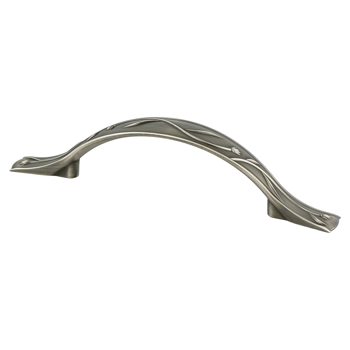 Berenson Art Nouveau 5"(128mm) Pull, Vintage Nickel