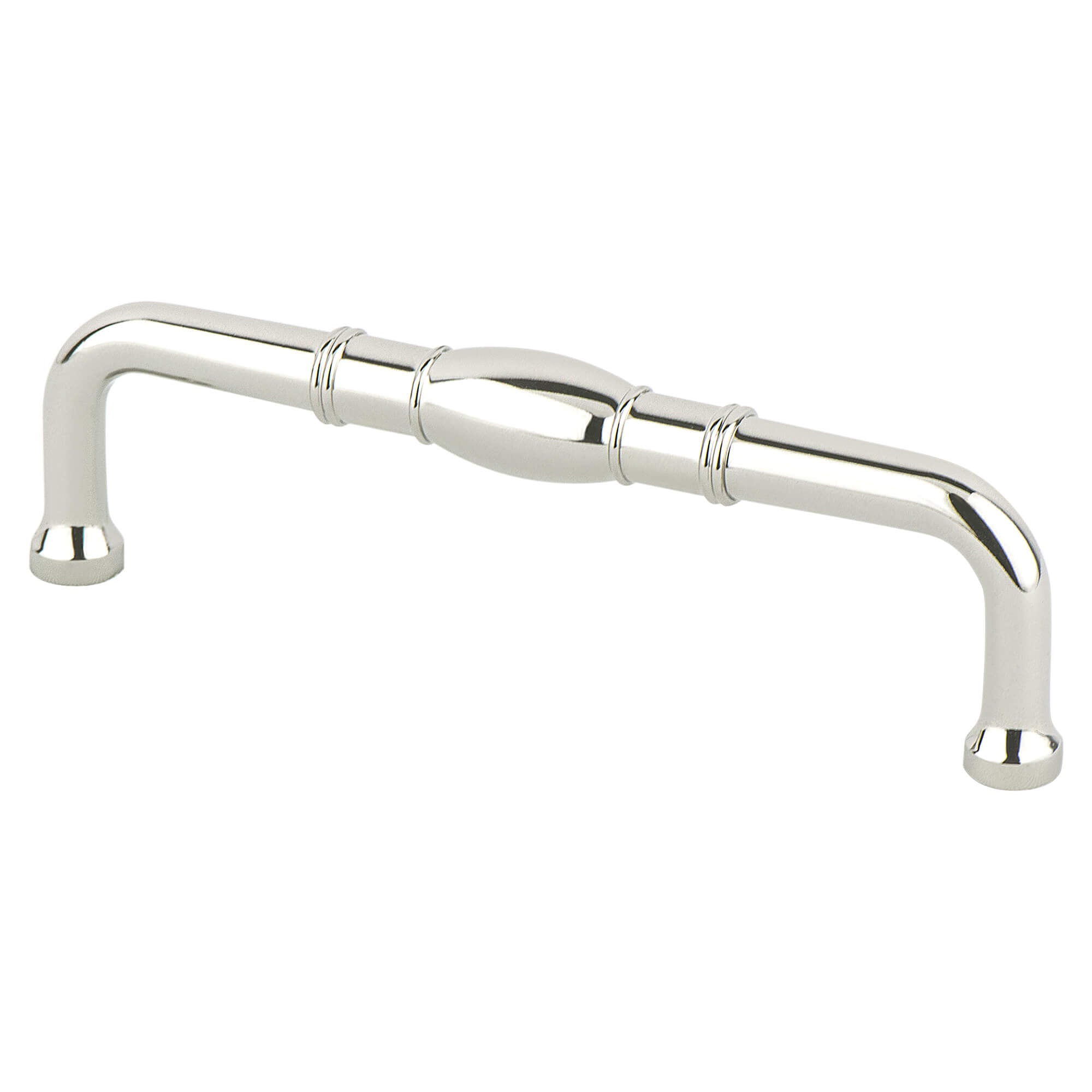 Berenson Designers Group Ten 4"(102mm) Pull, Polished Nickel