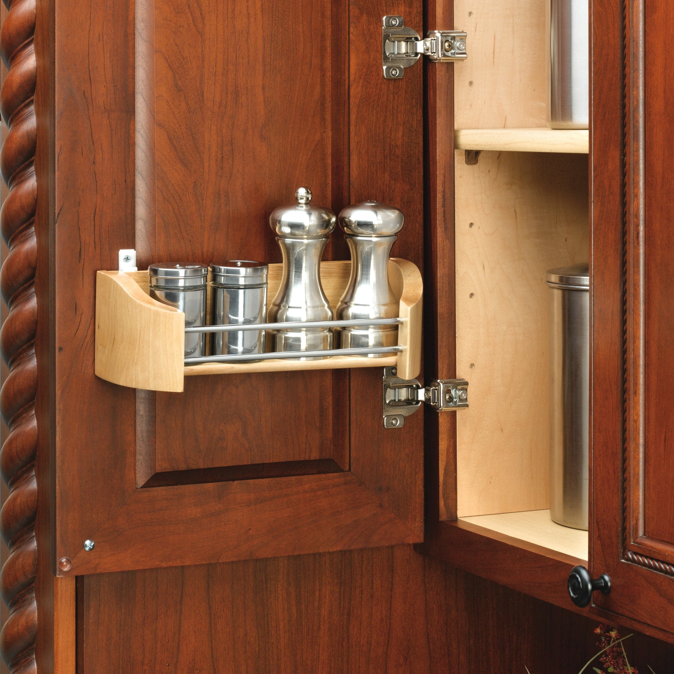REV-A-SHELF 4200 Series Single Cabinet Door Mount Wood Storage Tray