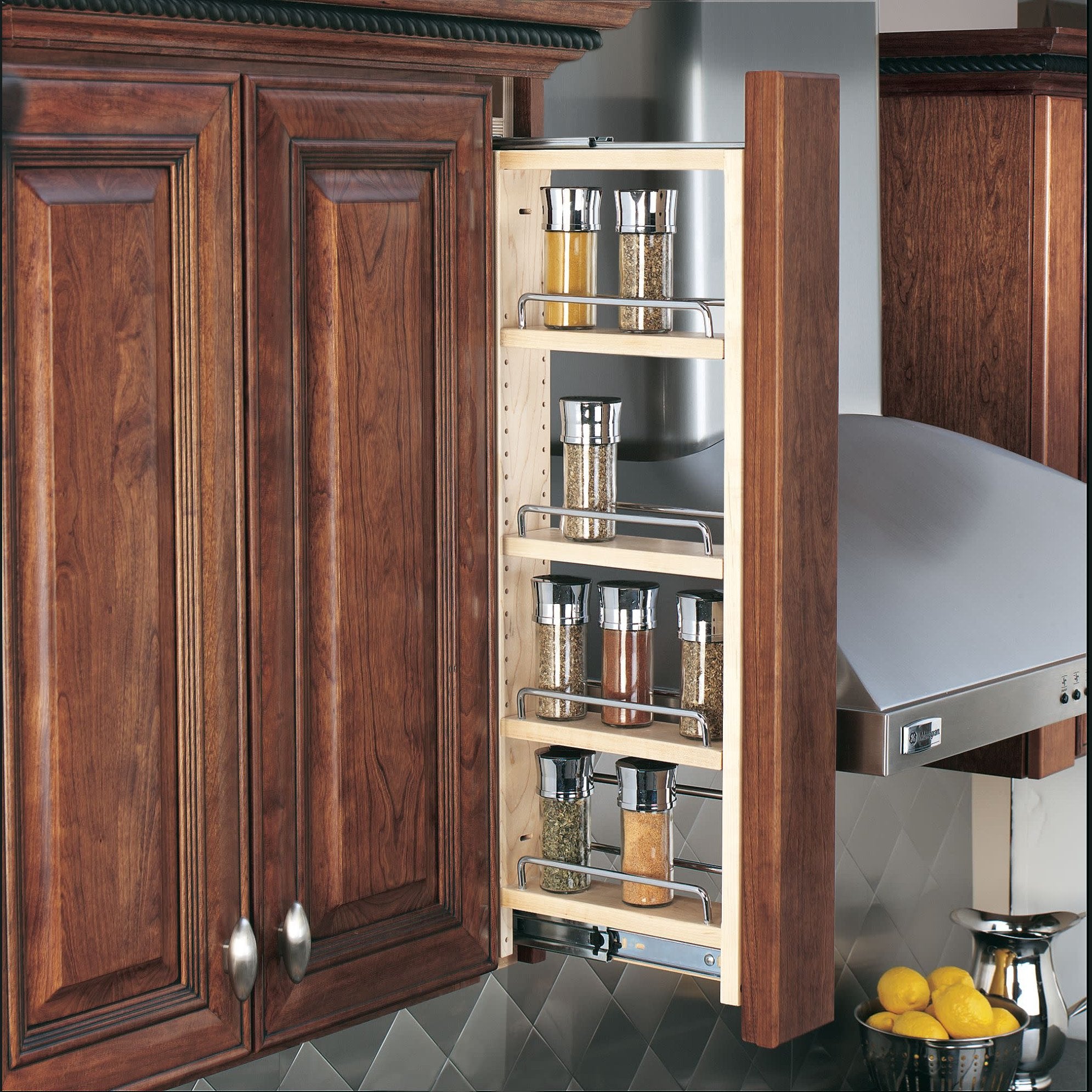 3" W x 30" H Pullout Between Cabinet Wall Filler