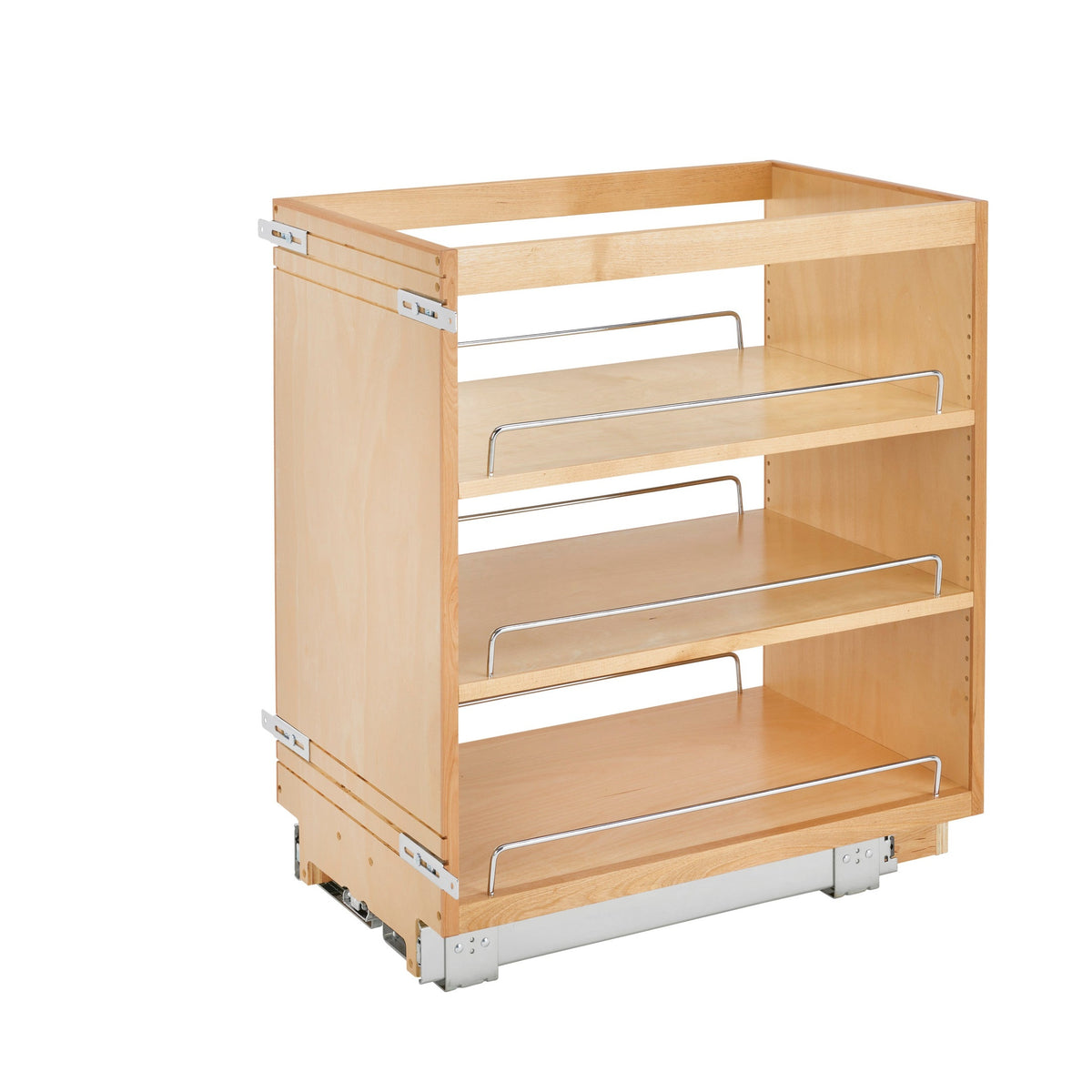 14" Pullout Wood Base Cabinet Organizer