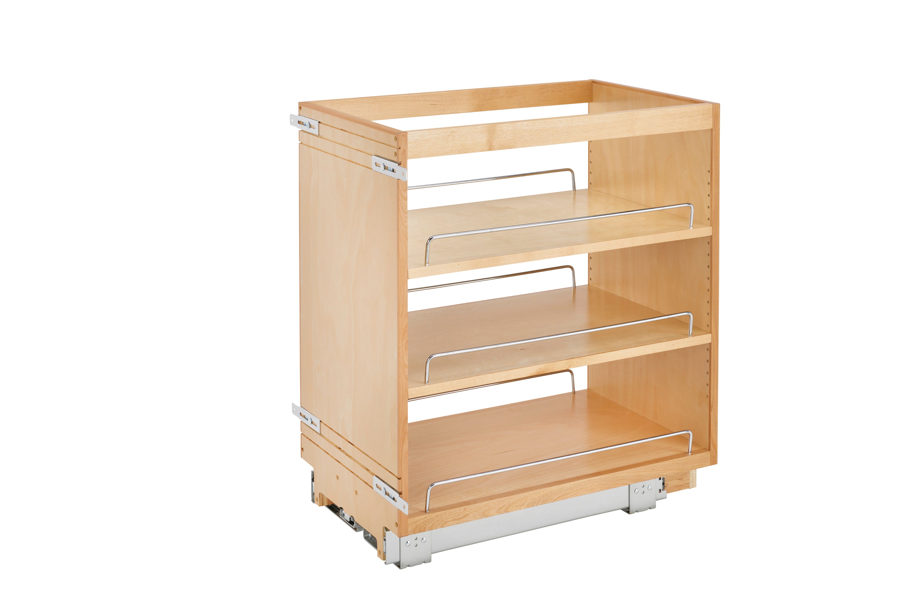 14" Pullout Wood Base Cabinet Organizer