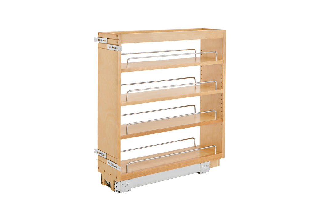 6.5" Pullout Wood Base Cabinet Organizer