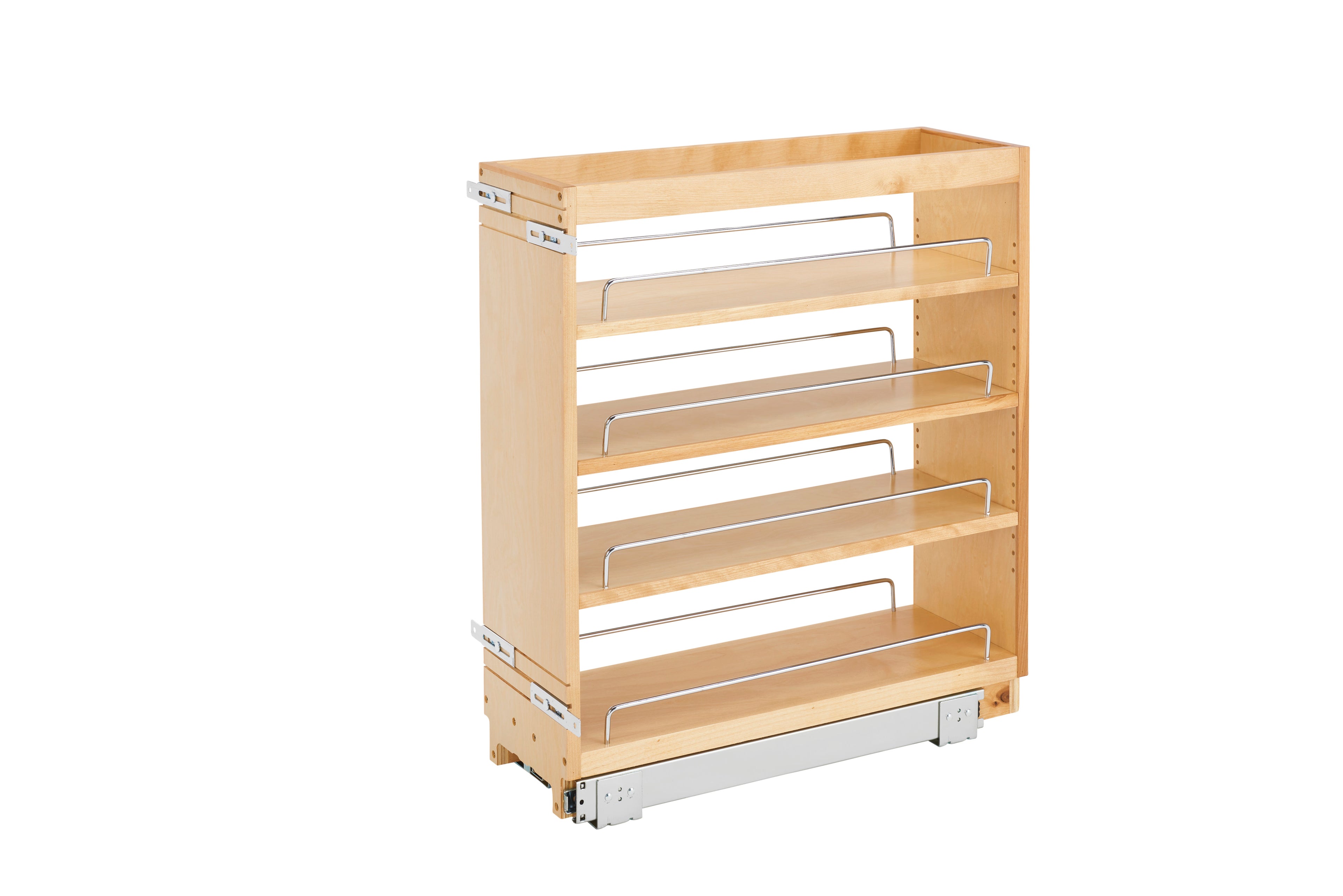 8" Pullout Wood Base Cabinet Organizer