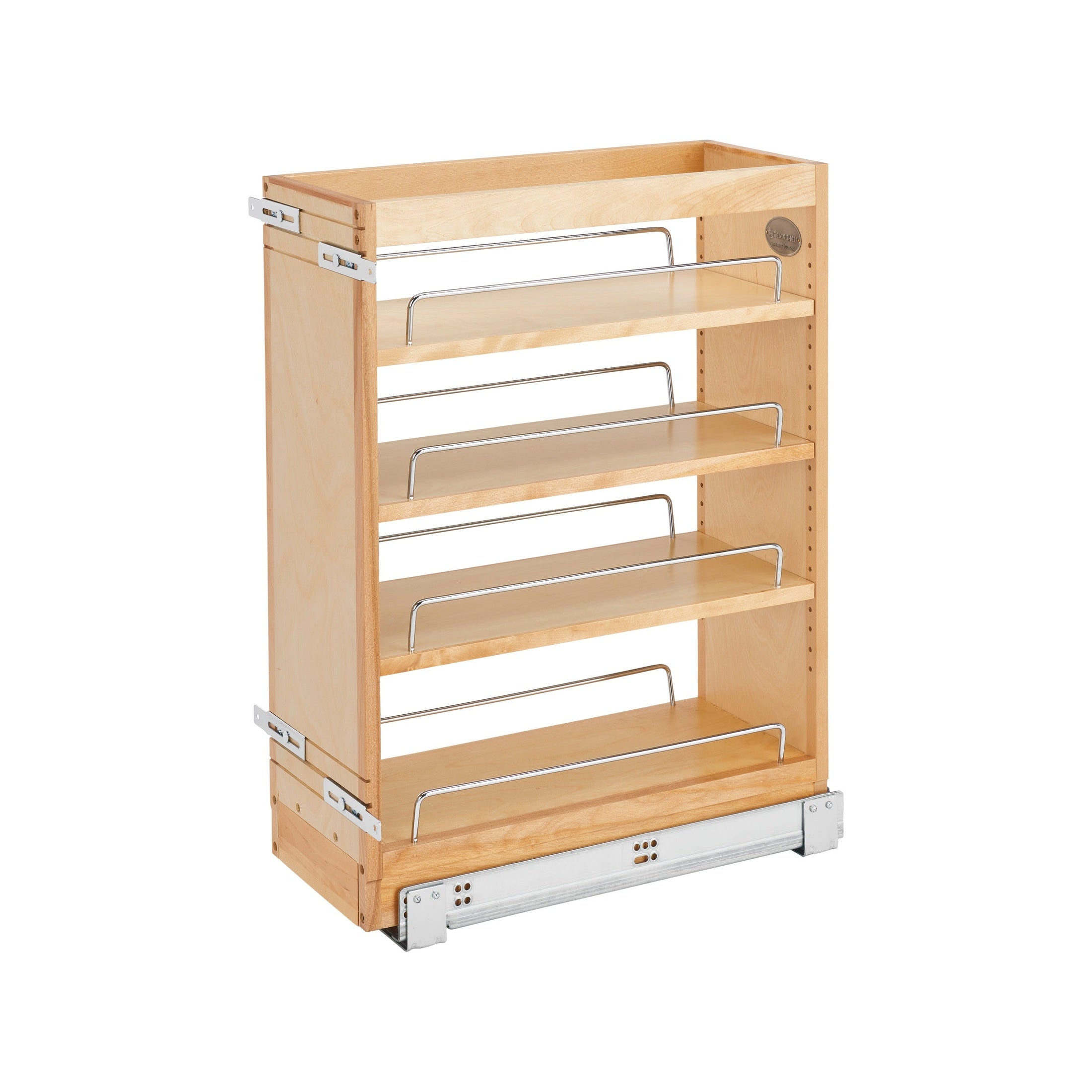 8" W x 19" D Pullout Wood Base Cabinet Organizer