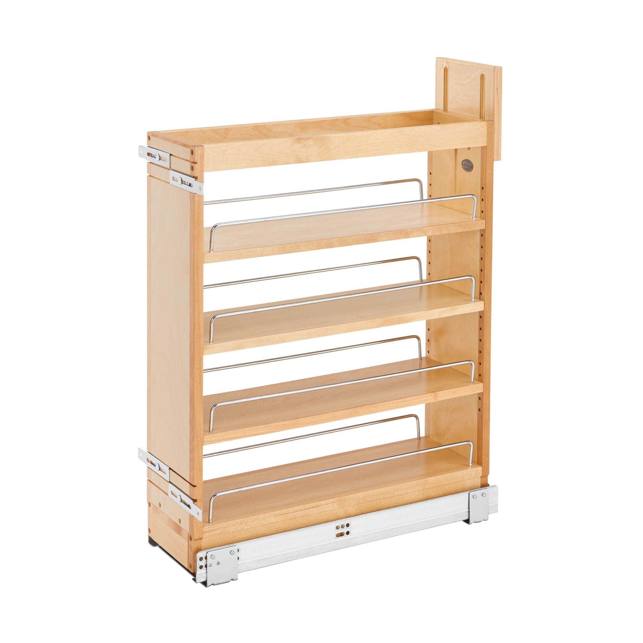 Maple Pullout Organizer w/ BLUM Soft-Close for 9" Frameless Base Cabinets