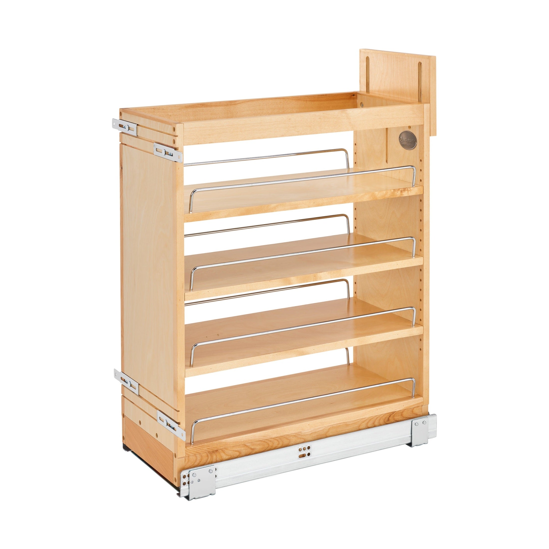 REV-A-SHELF 448-BCSC Maple Pullout Organizer w/ BLUM Soft-Close for Base Cabinets