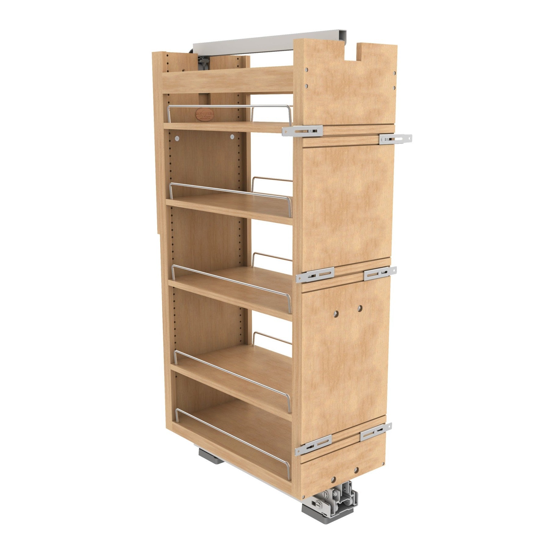 11" Wood 43" Tall Cabinet Pullout w/ Fulterer Soft-Close Slides