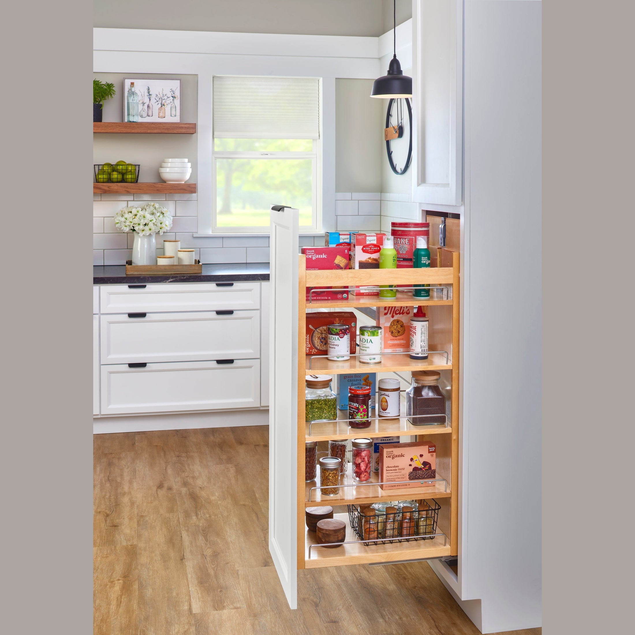 11" Wood 43" Tall Cabinet Pullout w/ Fulterer Soft-Close Slides