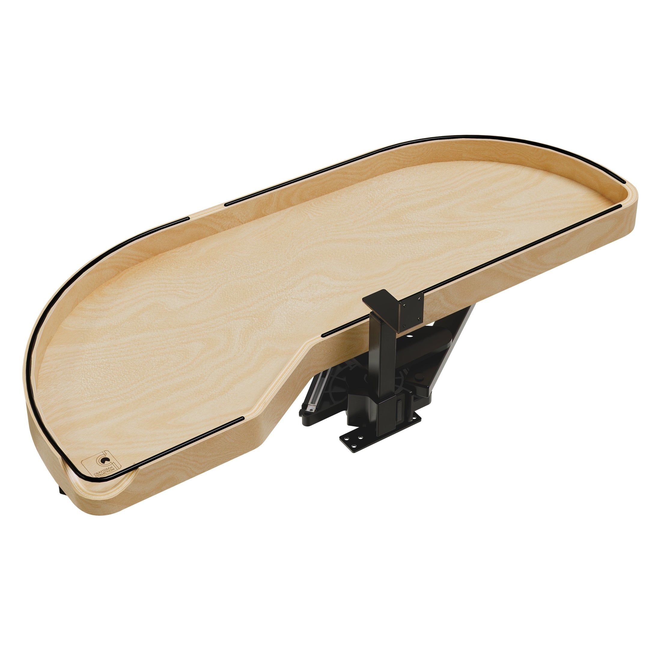 Craftsman Collection Solid Maple Single-Tier Girasolo w/ Soft-Close for 15" Left Opening/Blind Right Corner Cabinets
