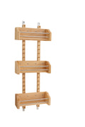 Wood Wall Cabinet Adjustable Spice Rack