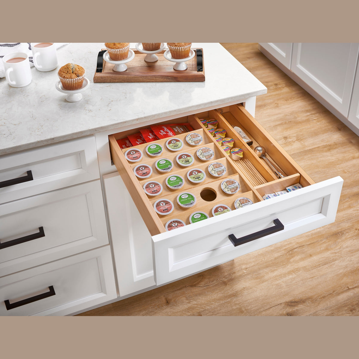 REV-A-SHELF 4CDI-24-KCUP-1 22" K-Cup Custom Drawer Insert